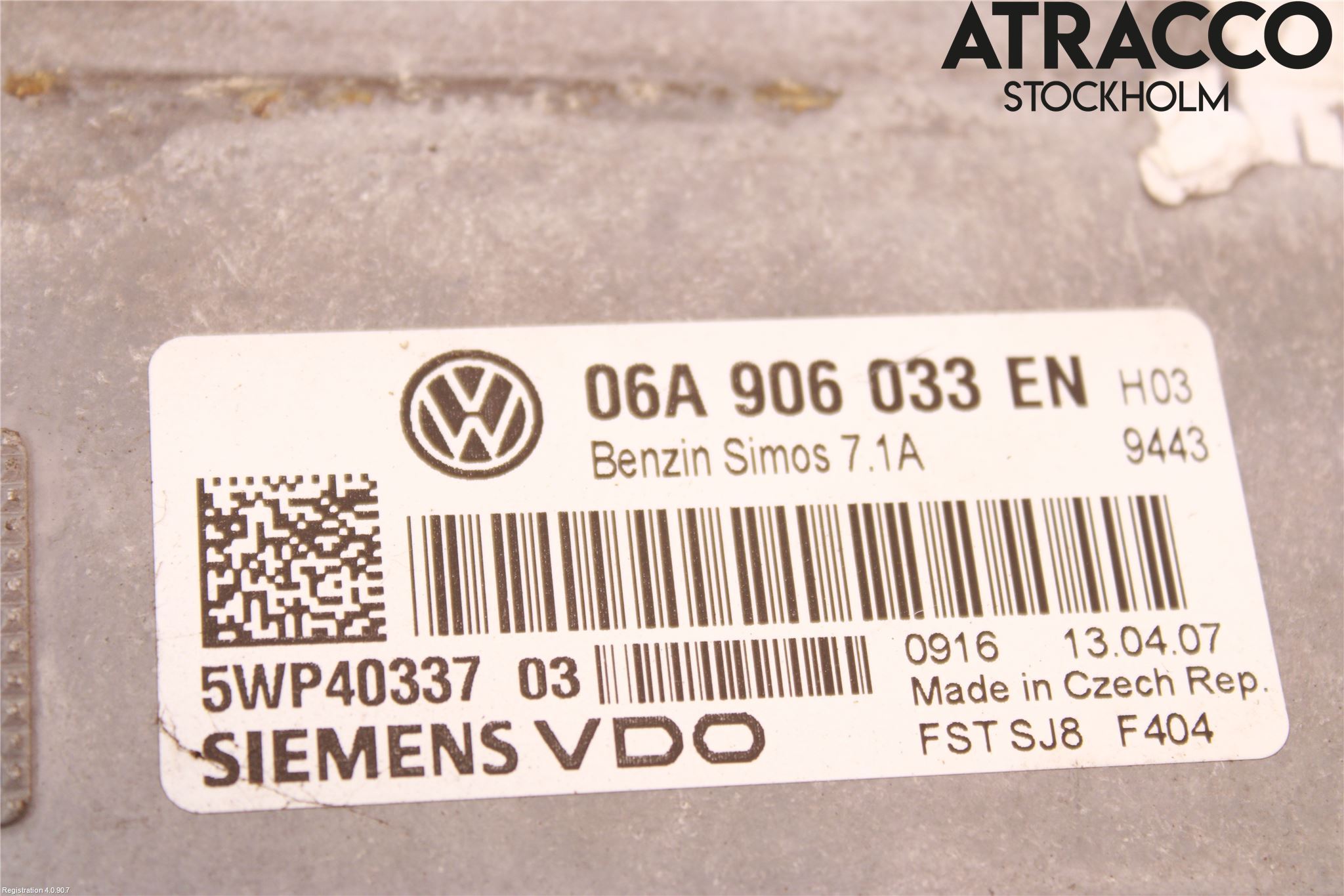 Volkswagen VW GOLF V 04-09 Styrenhet Insprut Bensin