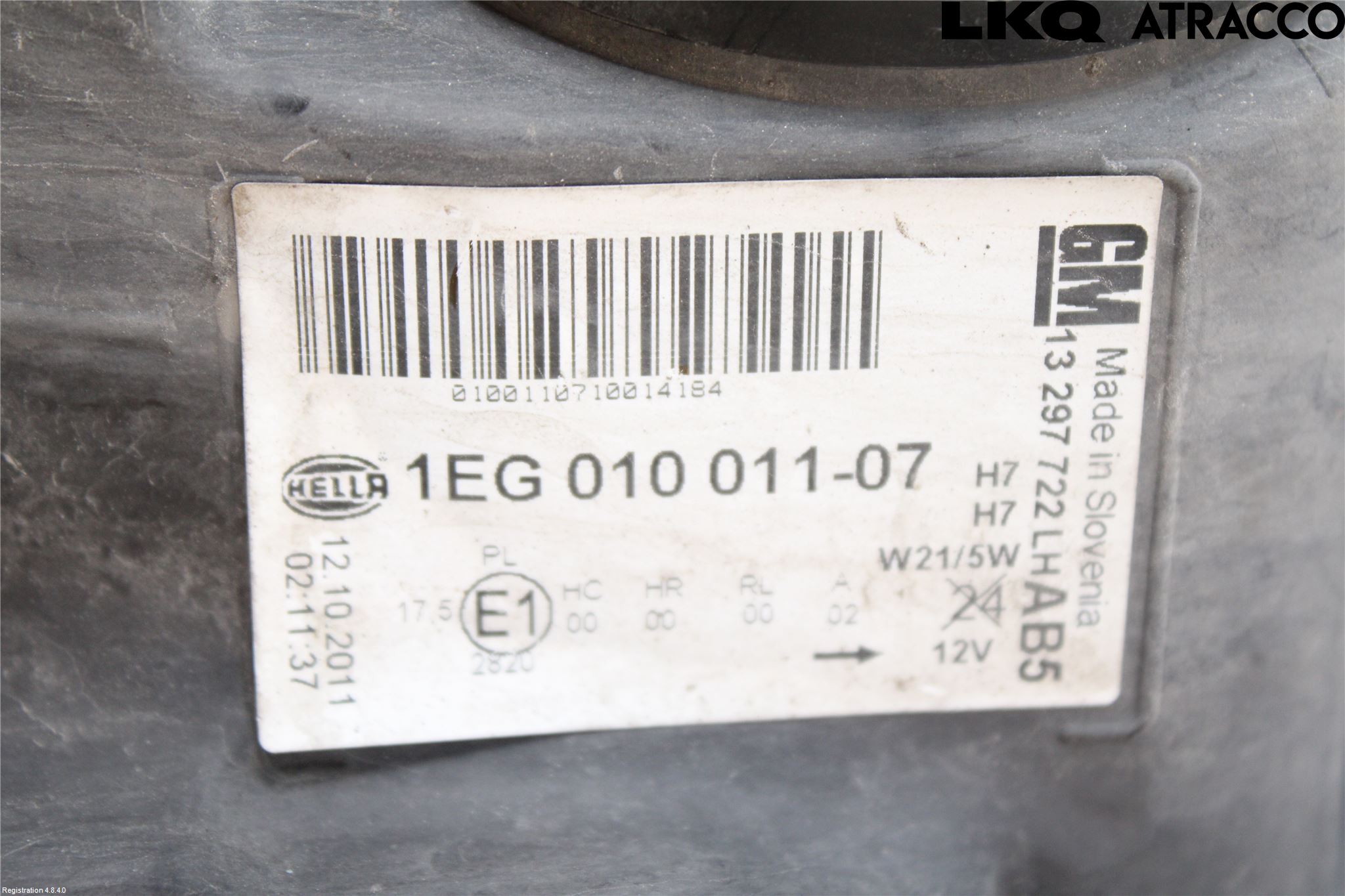 Opel ASTRA J 10-15 Strålkastare Vänster