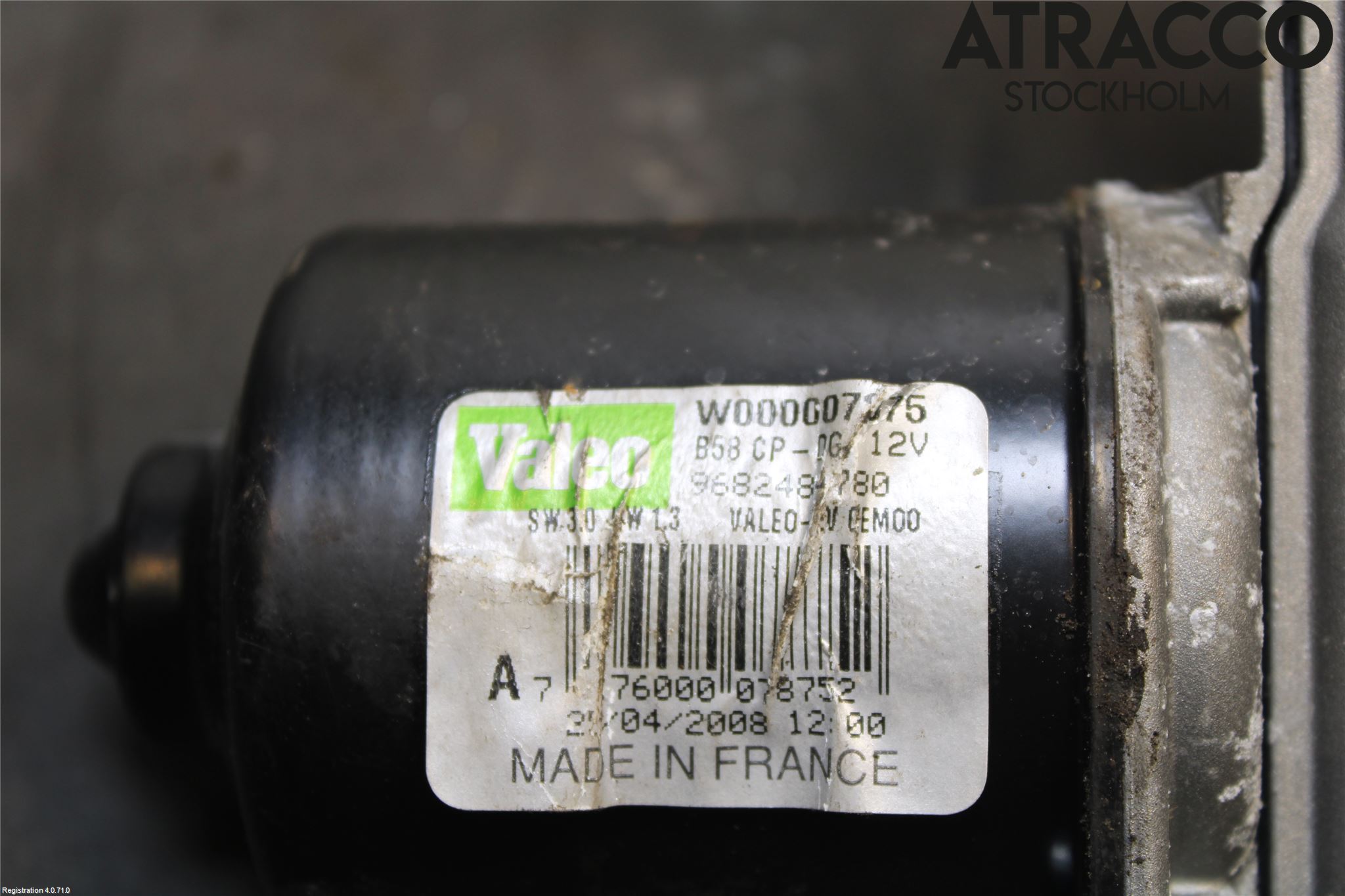 Citroen C4 GRAND PICASSO 07-13 Torkarmotor Vindruta