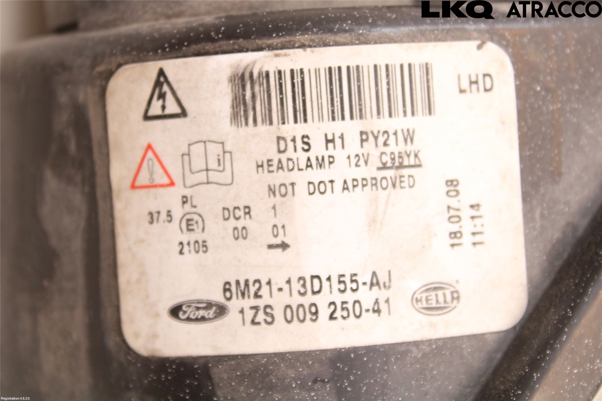 Ford S-MAX 06-15 Strålkastare Vänster