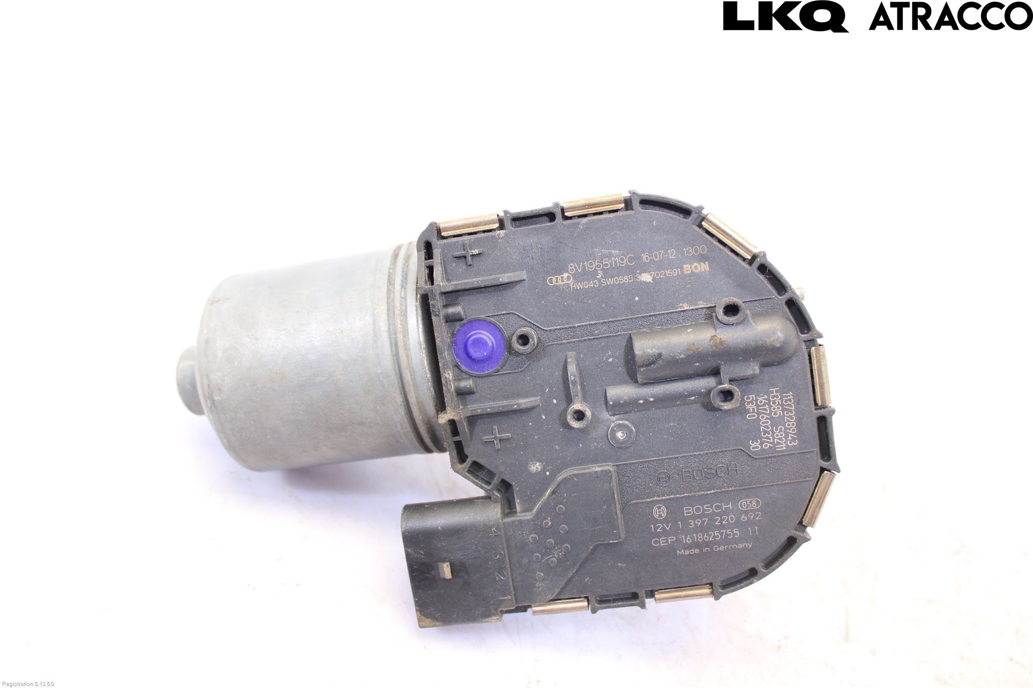Audi A3/S3 8V 13-20 Torkarmotor Vindruta