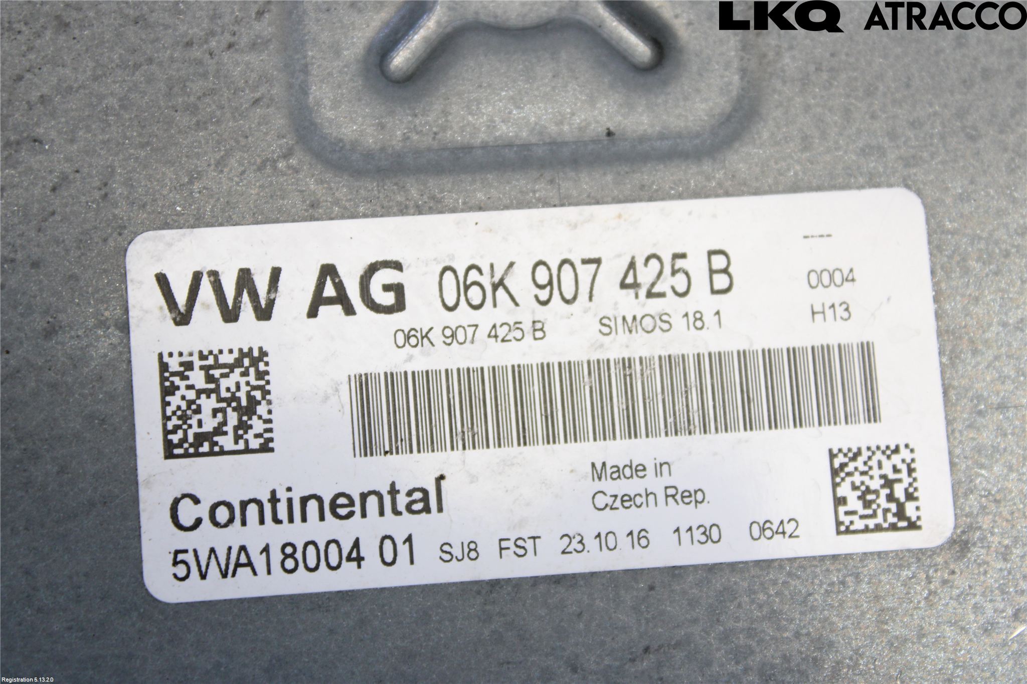 Volkswagen VW GOLF / E-GOLF VII 13-20 Styrenhet Insprut Bensin