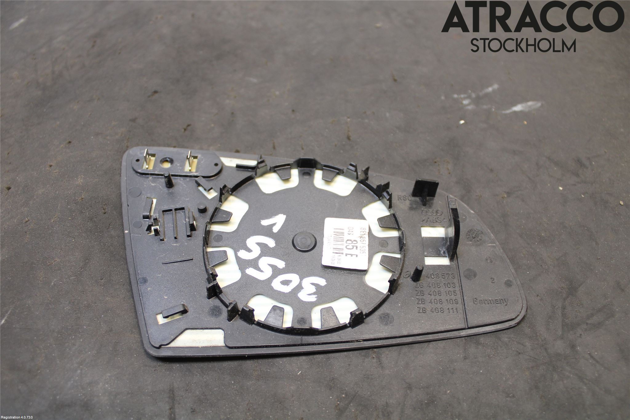 Audi A3/S3 05-13 Spegelglas Vä