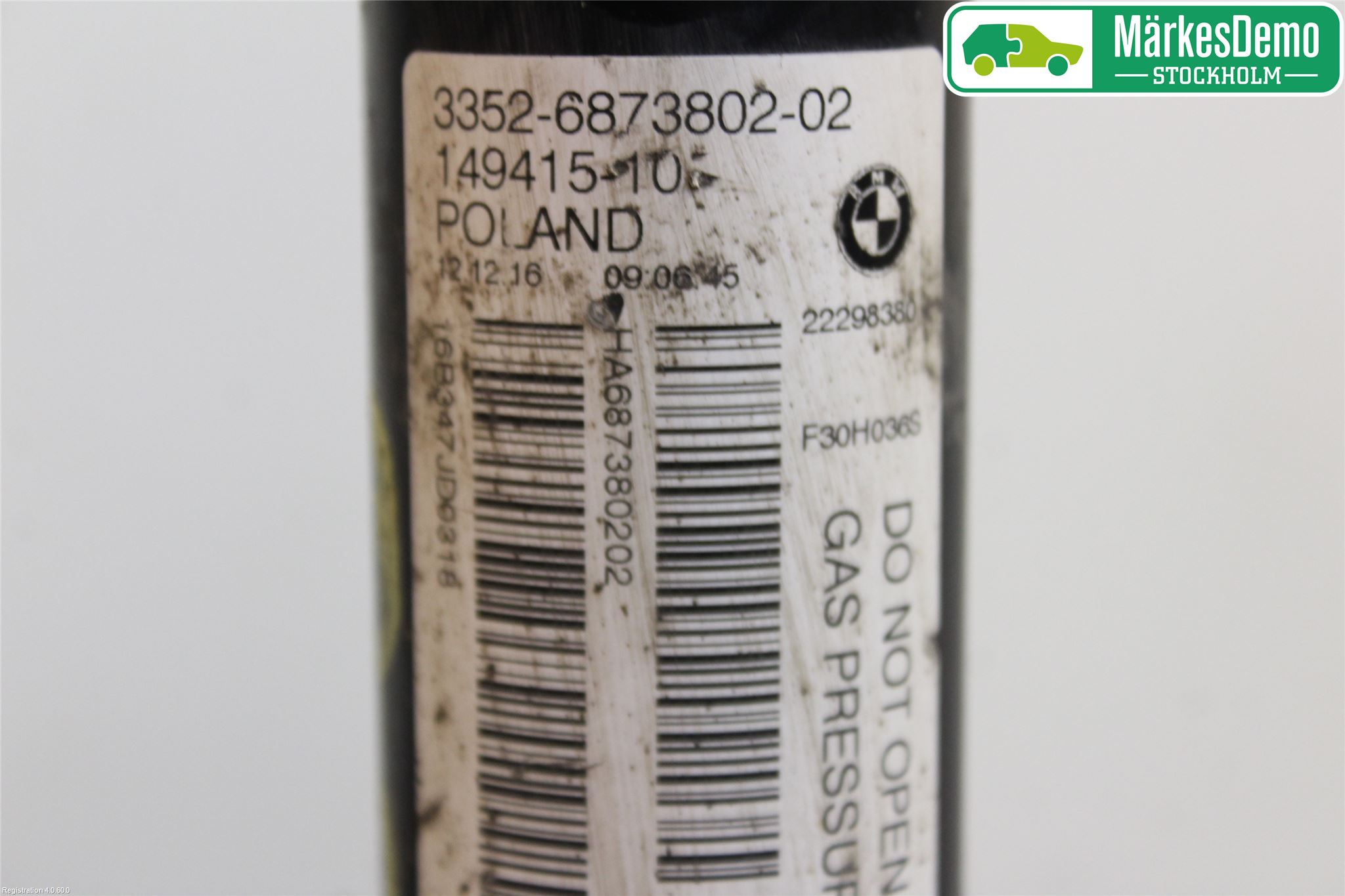 BMW 3 F30/F31/F80 12-19 Stötdämpare Bak