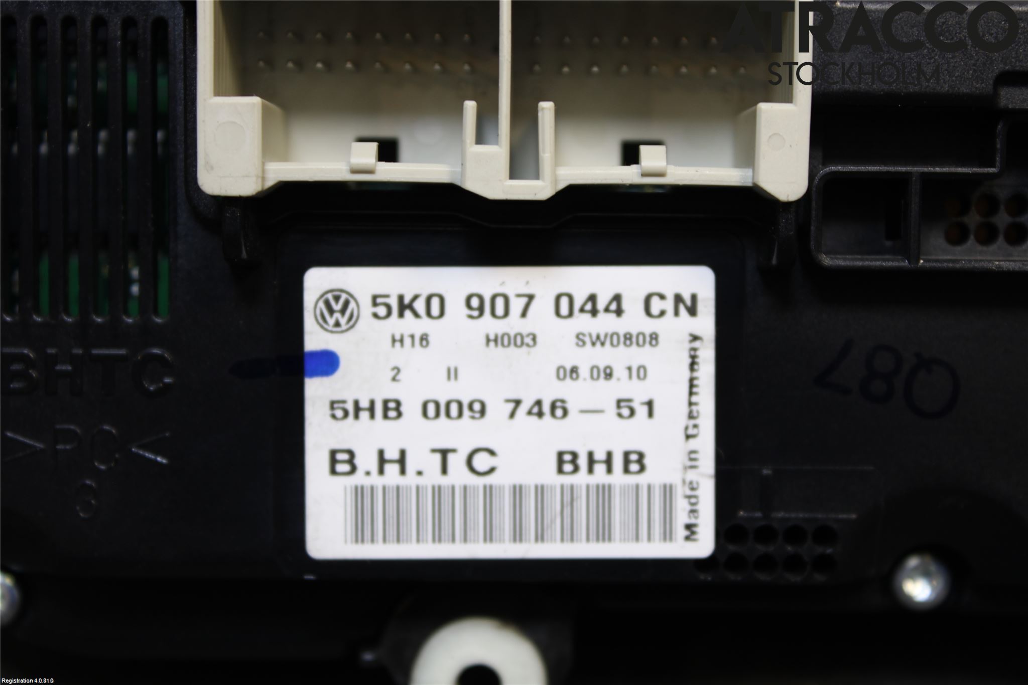 Volkswagen VW TOURAN 10-15 Ac Styrenhet Ac Manöveren