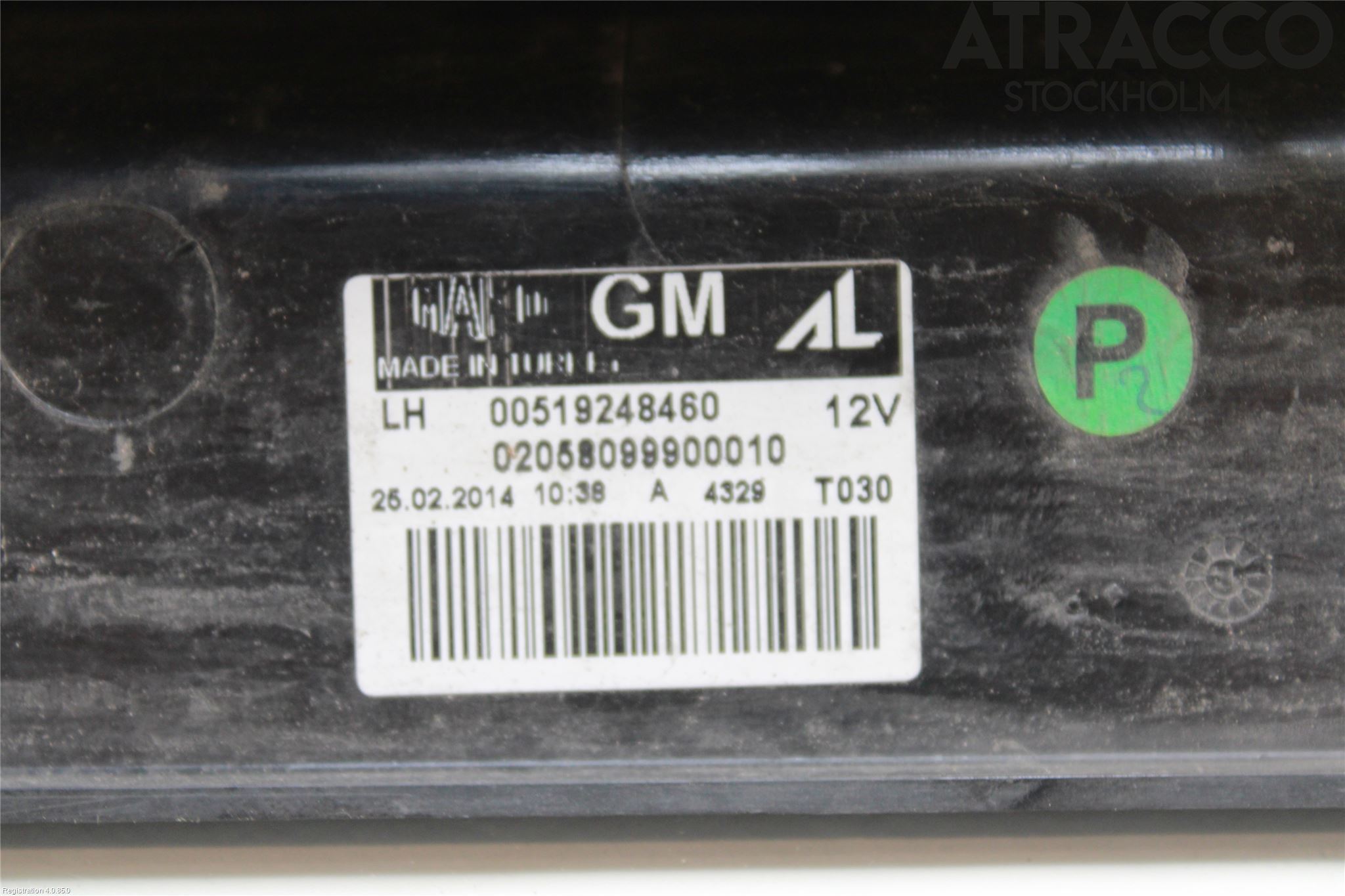 Opel COMBO D 12-18 Bakljus Vänster