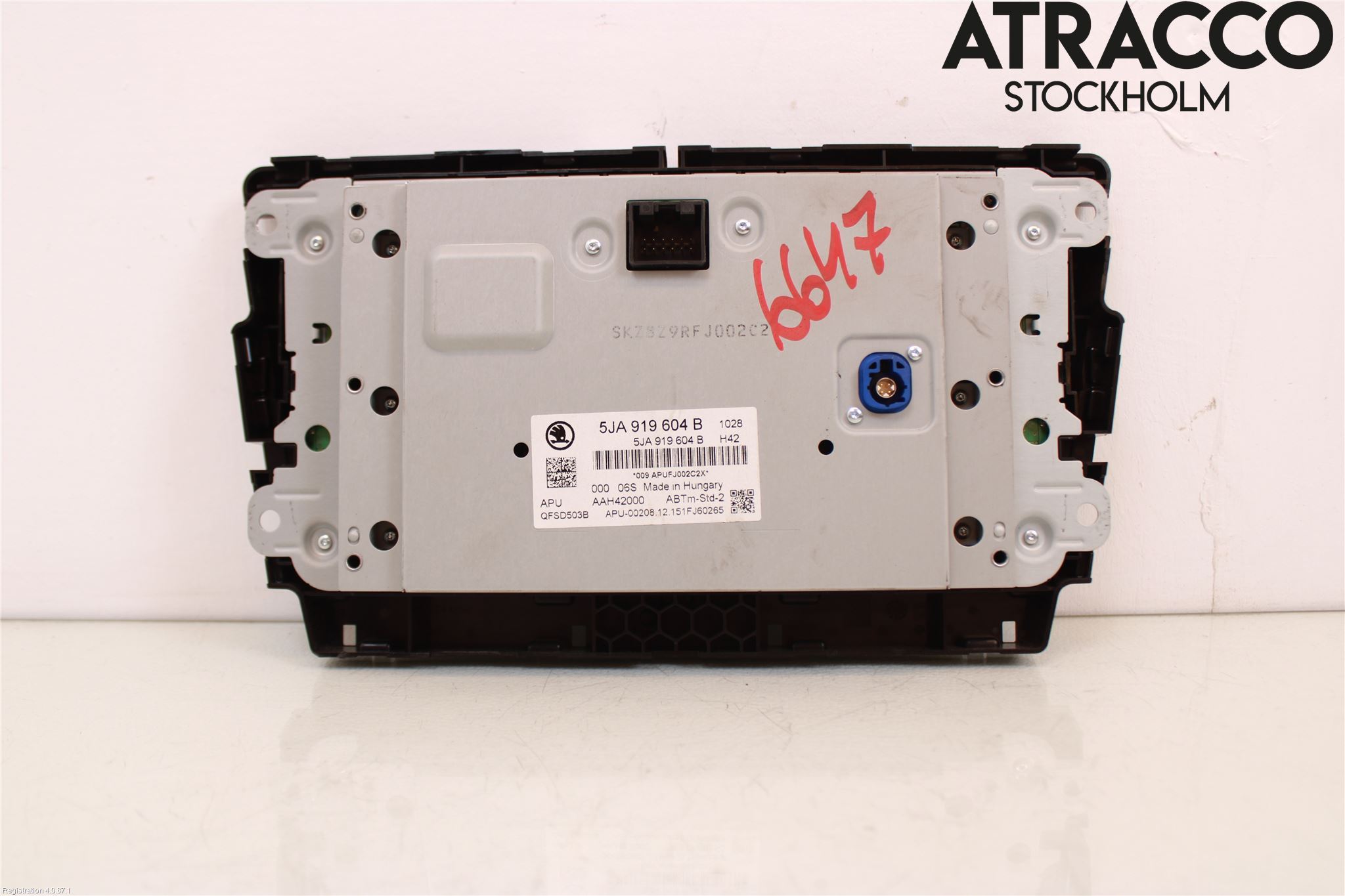 Skoda RAPID Cd Radio - Multimediapanel