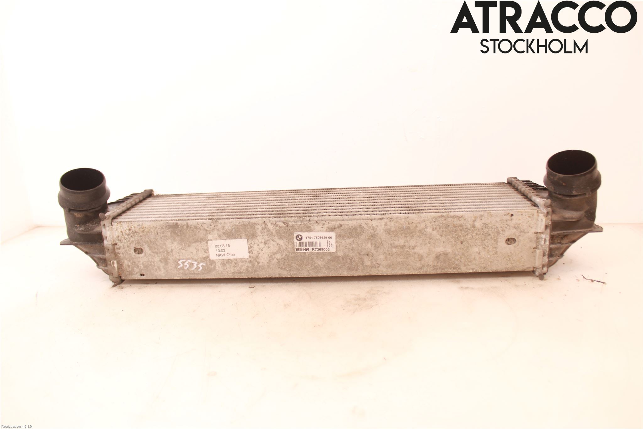 BMW 5 F10/F11/F18 09-17 Laddluft-Intercooler Kyl