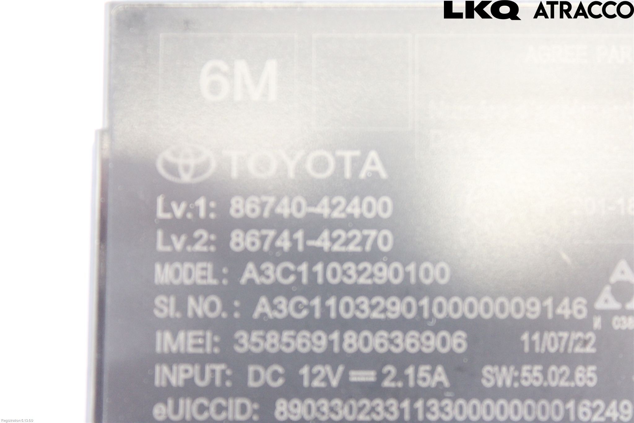 Toyota RAV4 19- Styrenhet Övrigt
