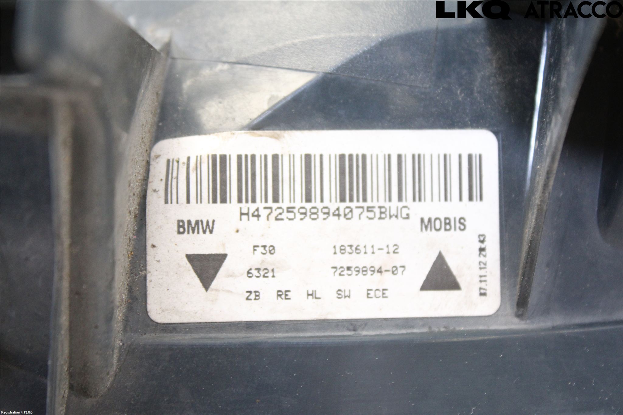 BMW 3 F30/F31/F80 12-19 Bakljus Höger