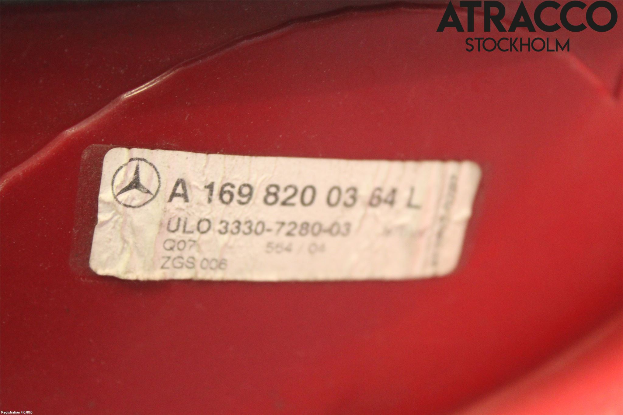 Mercedes-Benz MB A-KLASS (W169) 04-12 Bakljus Vänster