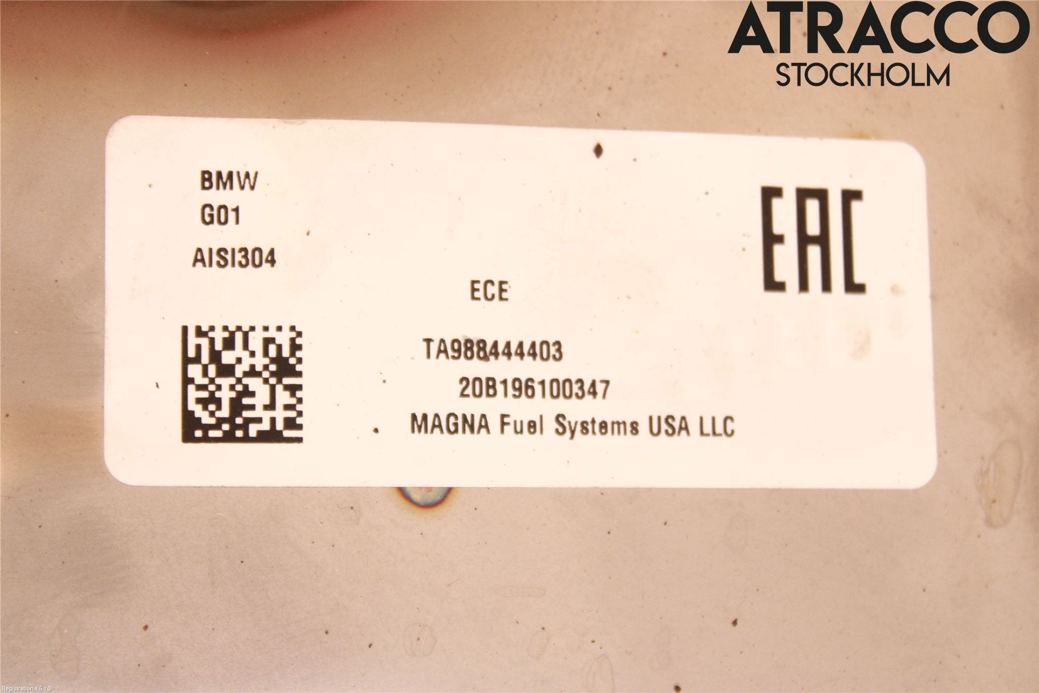 BMW X3 G01 18- Bränsletank