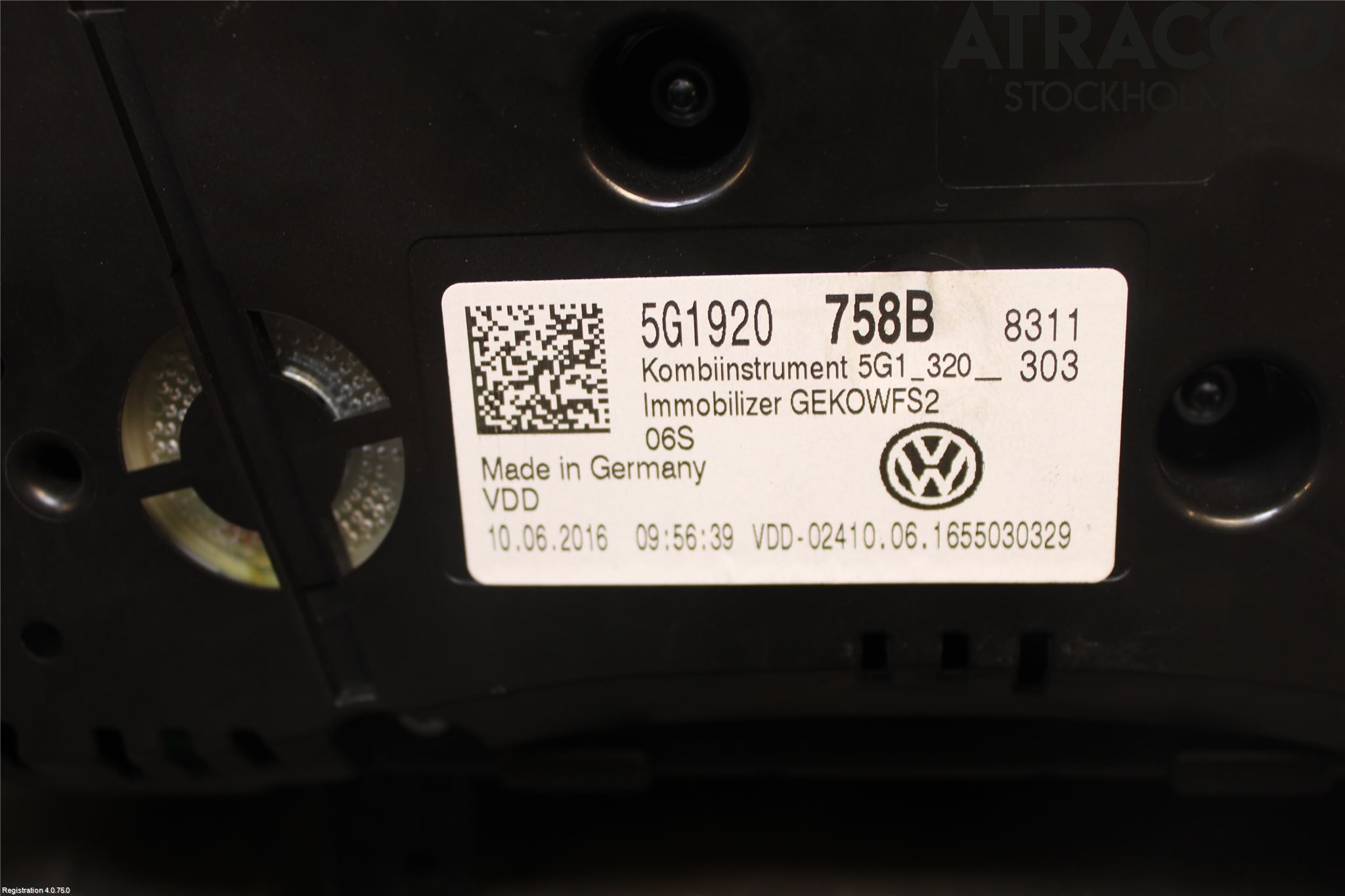 Volkswagen VW GOLF / E-GOLF VII 13-20 Instrument Komb