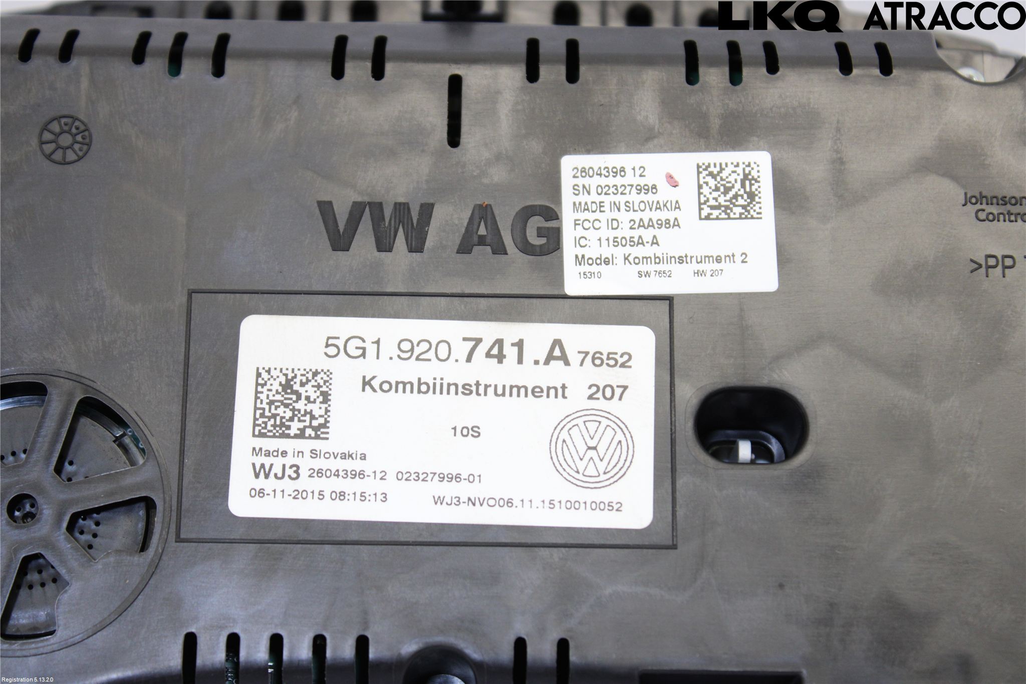 Volkswagen VW GOLF / E-GOLF VII 13-20 Instrument Komb