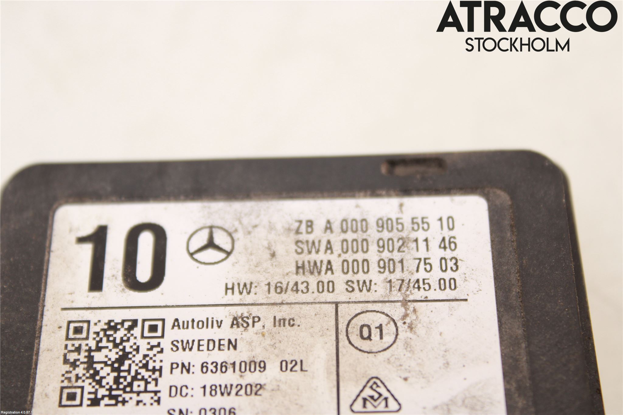 Mercedes-Benz MB S-KLASS (W222) 13-20 Sensor Aktivt Kollisionsskydd