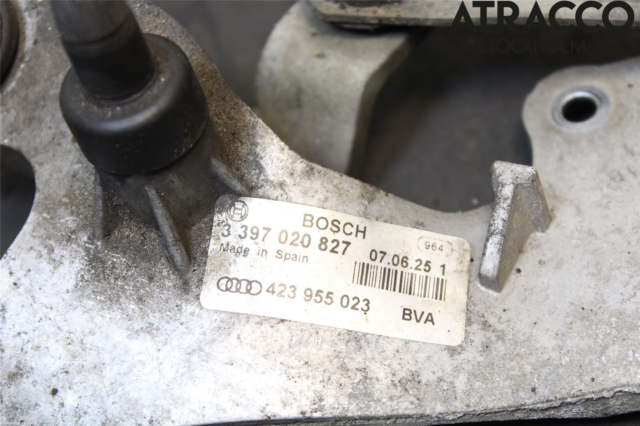 Audi R8 Torkarmekanism Vindruta