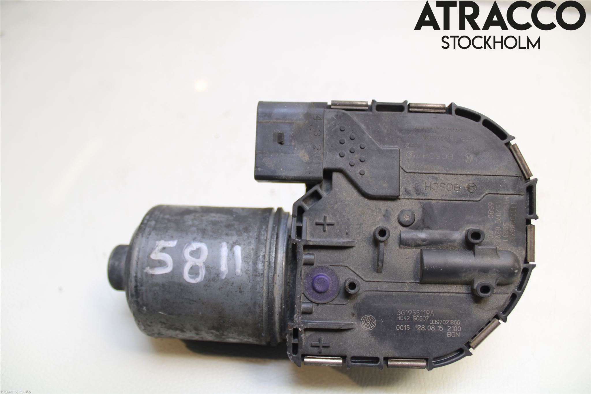 Volkswagen VW PASSAT 15-19 Torkarmotor Vindruta