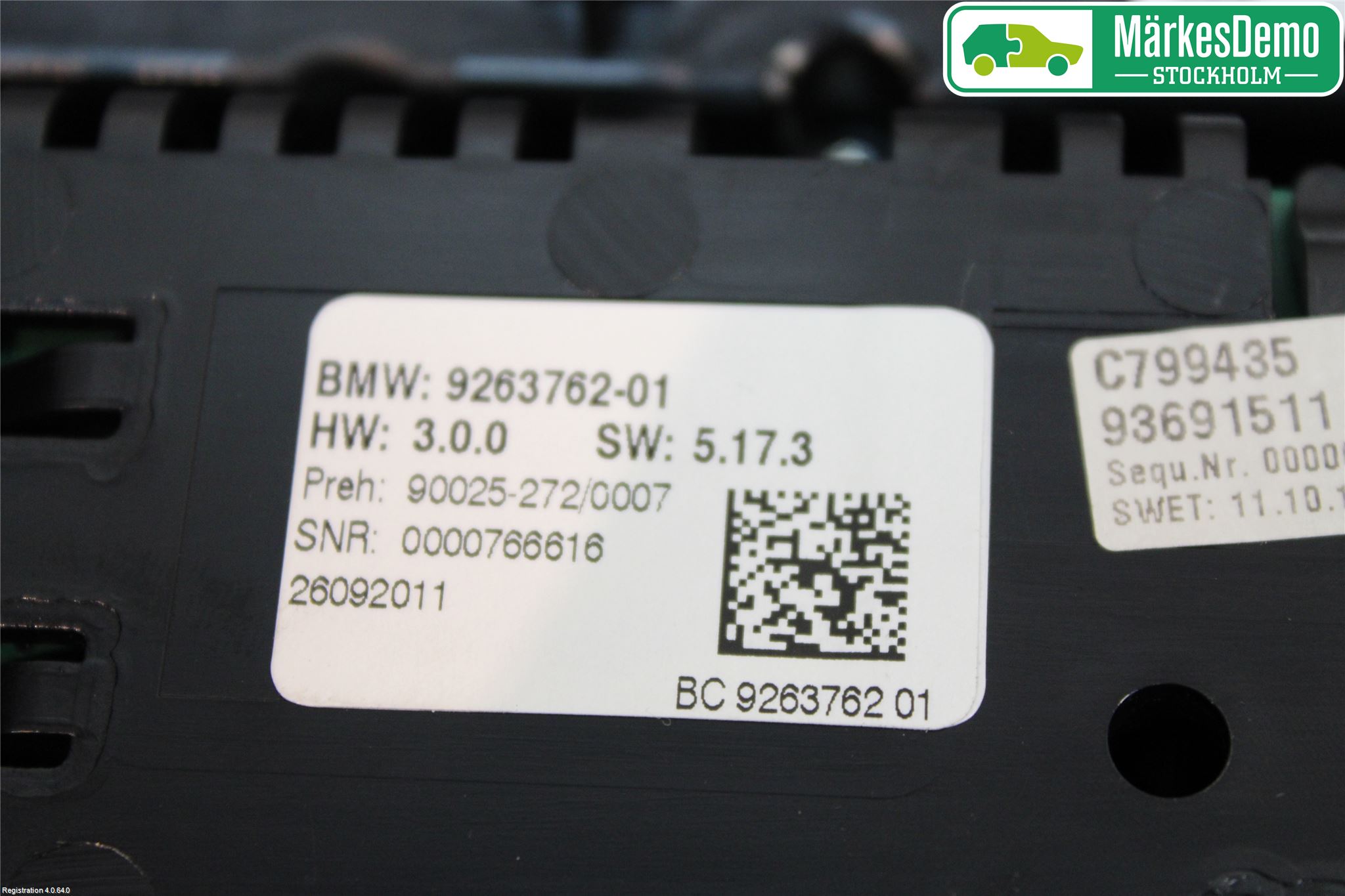 BMW 6 F12/F13 10-18 Ac Styrenhet Ac Manöveren