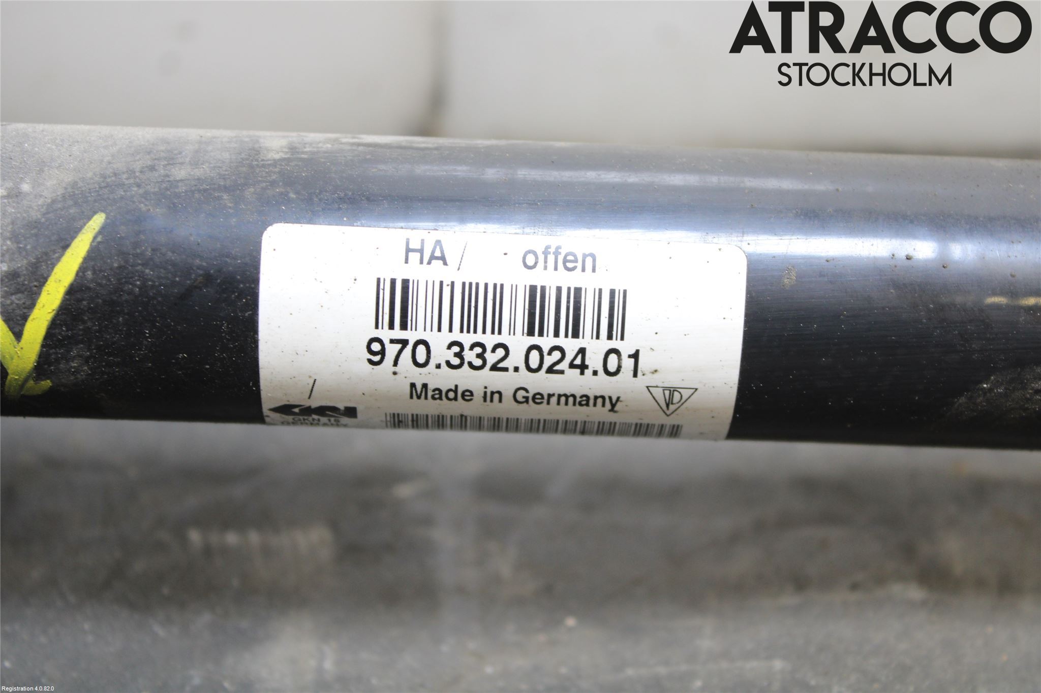 Porsche PANAMERA 09- Drivaxel Bak Höger