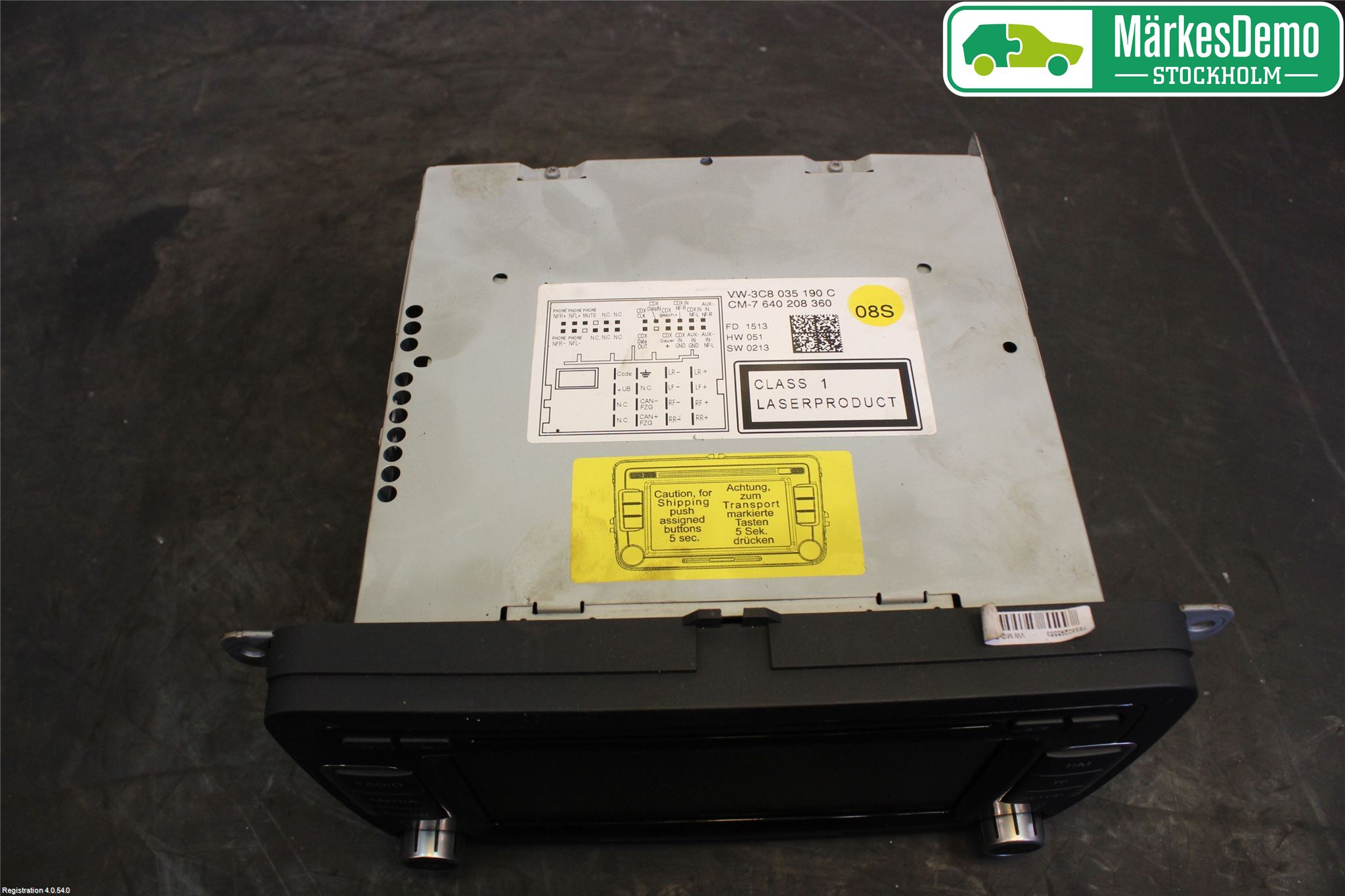 Volkswagen VW PASSAT CC 08-16 Cd Radio - Multimediapanel