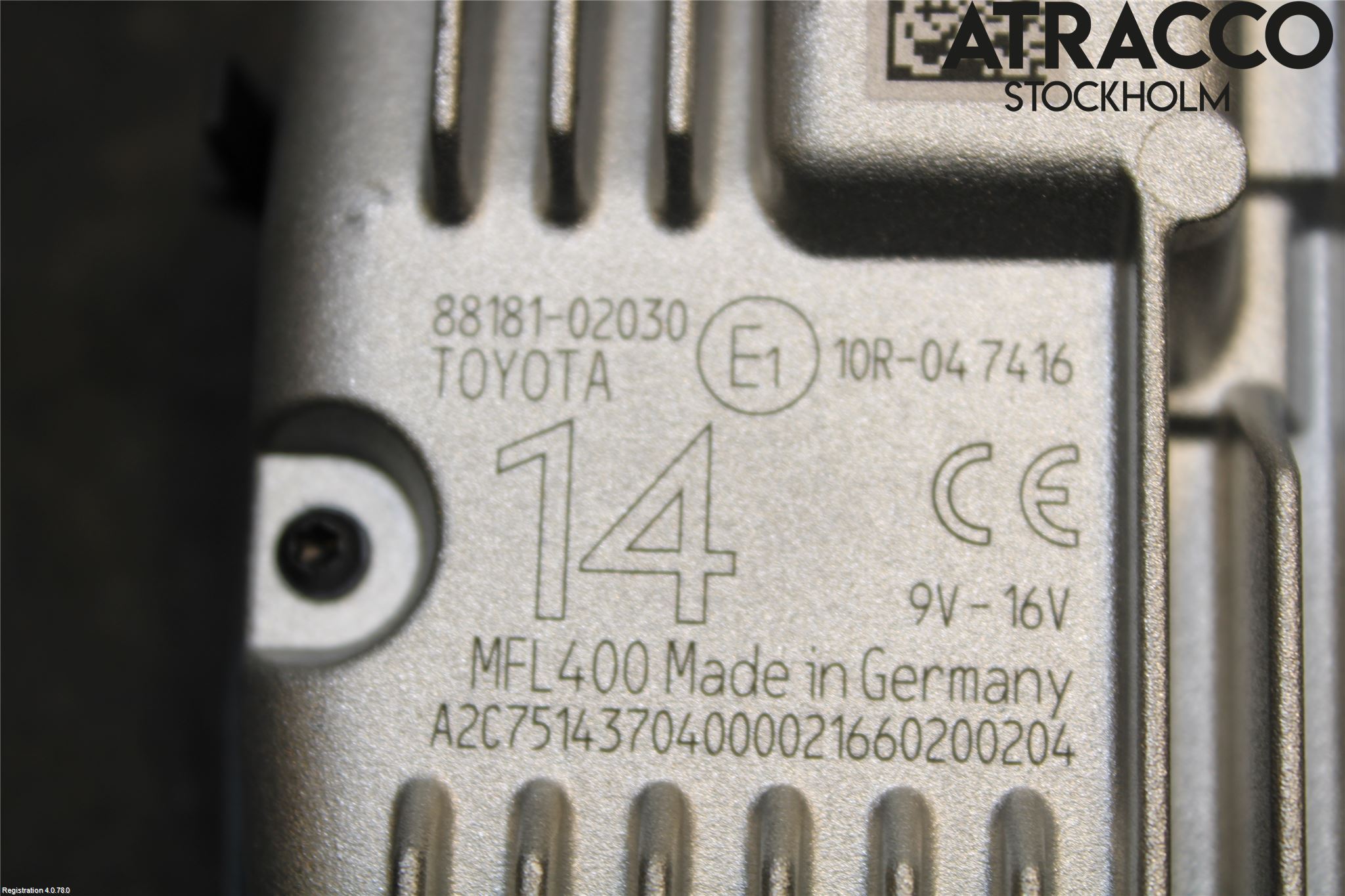 Toyota AURIS 13-19 Sensor Aktivt Kollisionsskydd