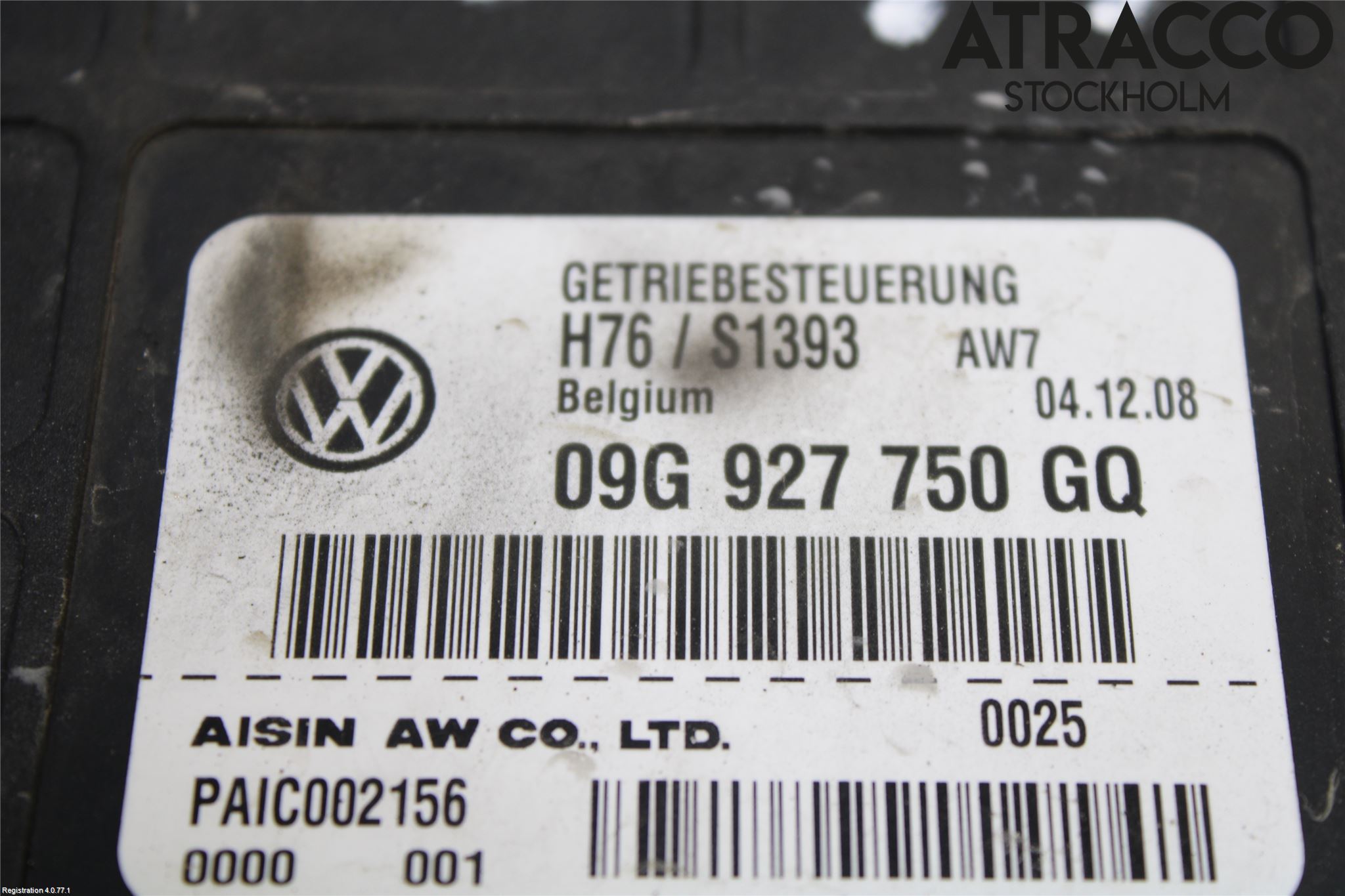 Volkswagen VW PASSAT CC 08-16 Styrenhet Växellåda