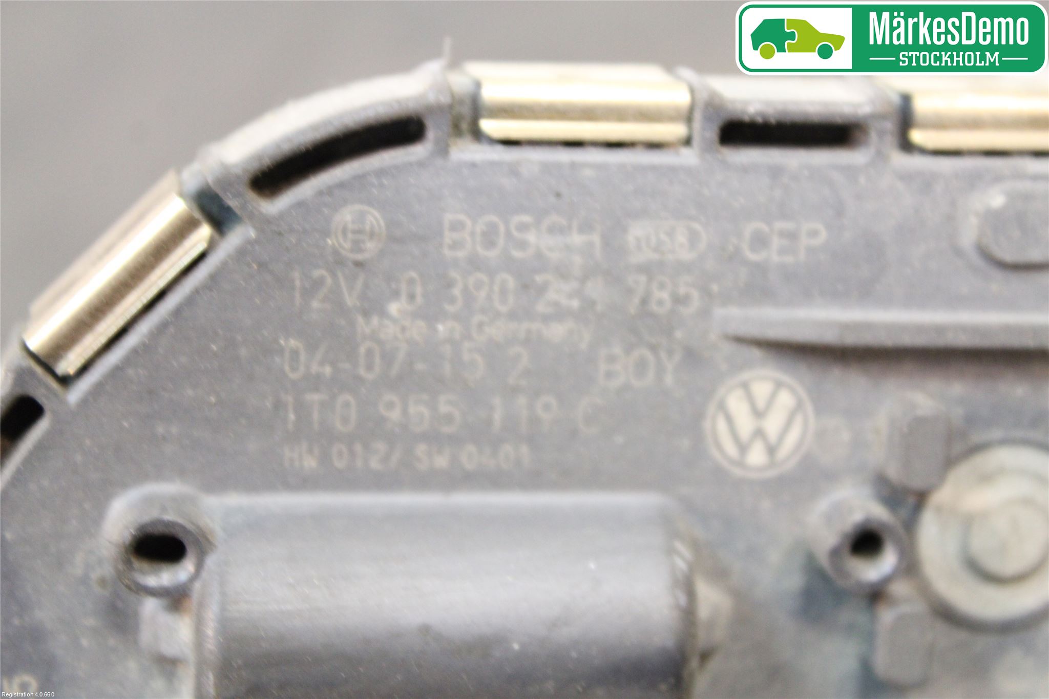 Volkswagen VW TOURAN 03-10 Torkarmotor Vindruta