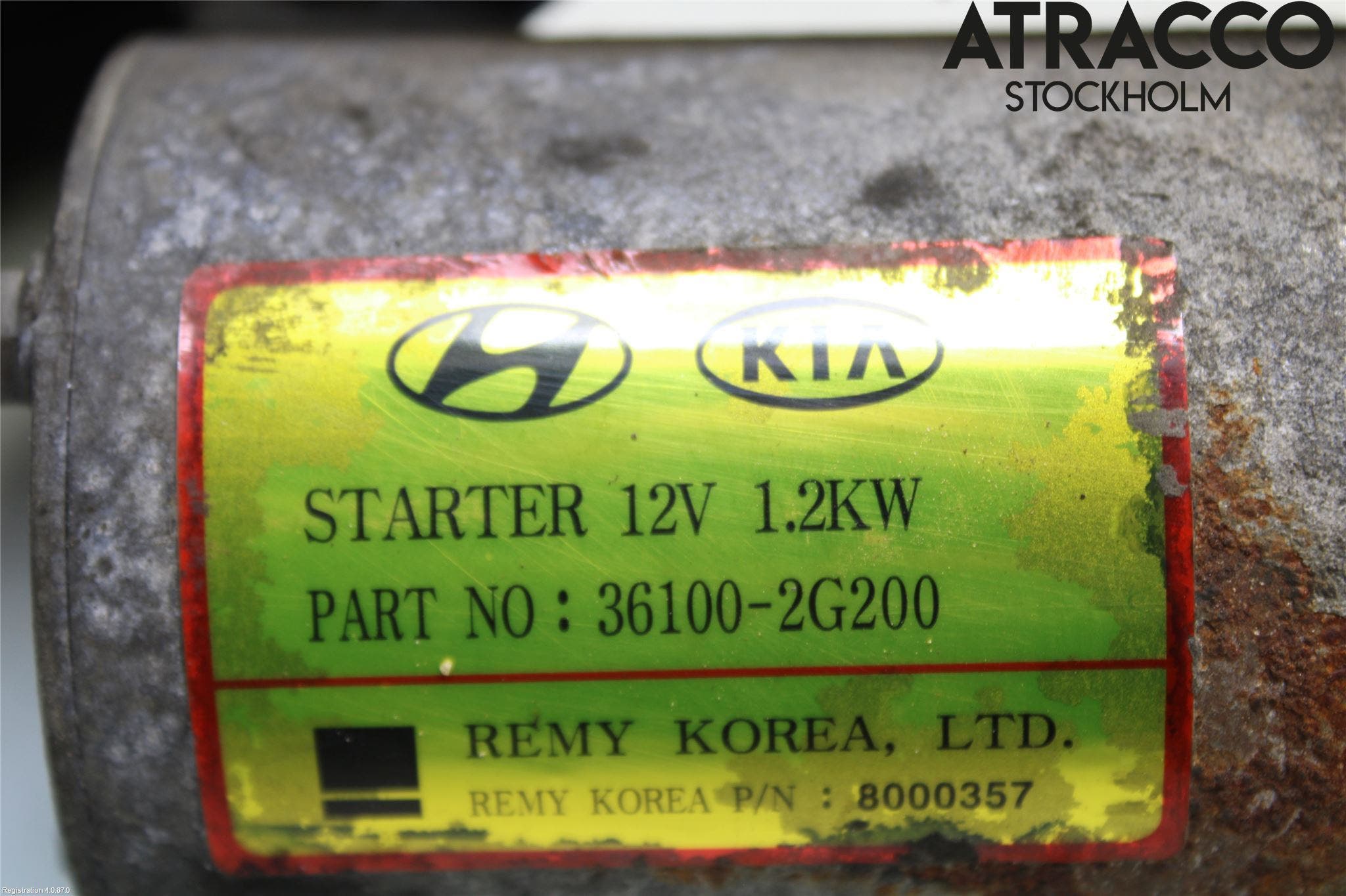 Kia SPORTAGE (SL) 11-15 Startmotor