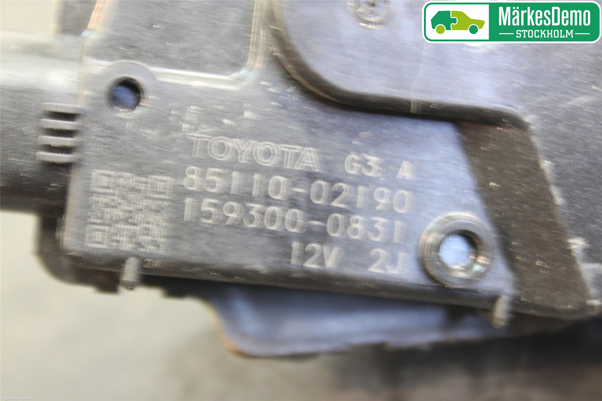 Toyota AURIS 07-09 Torkarmotor Vindruta