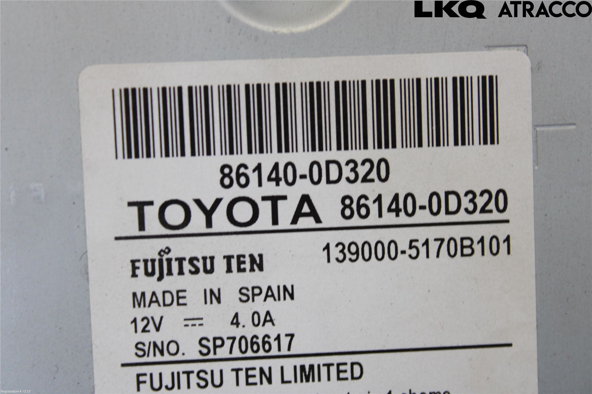Toyota YARIS XP130 15-20 Multifunktionsdisplay