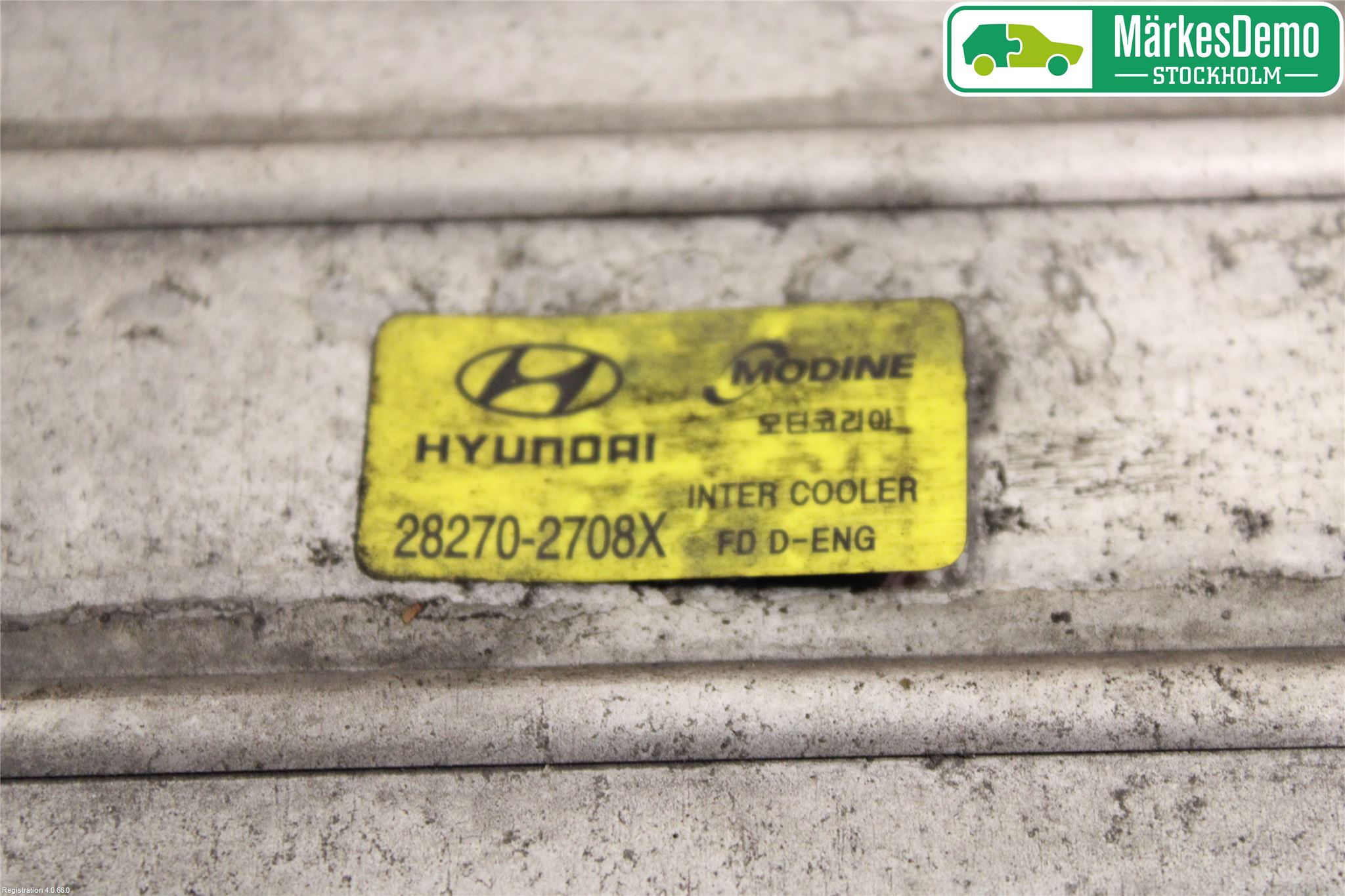 Hyundai i30 FD 07-12 Laddluft-Intercooler Kyl