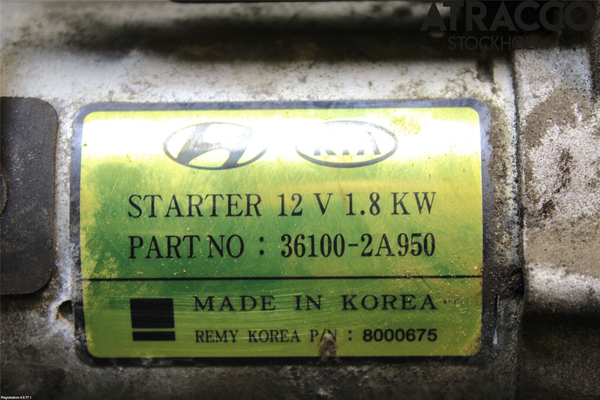 Kia OPTIMA 16-20 Startmotor Diesel