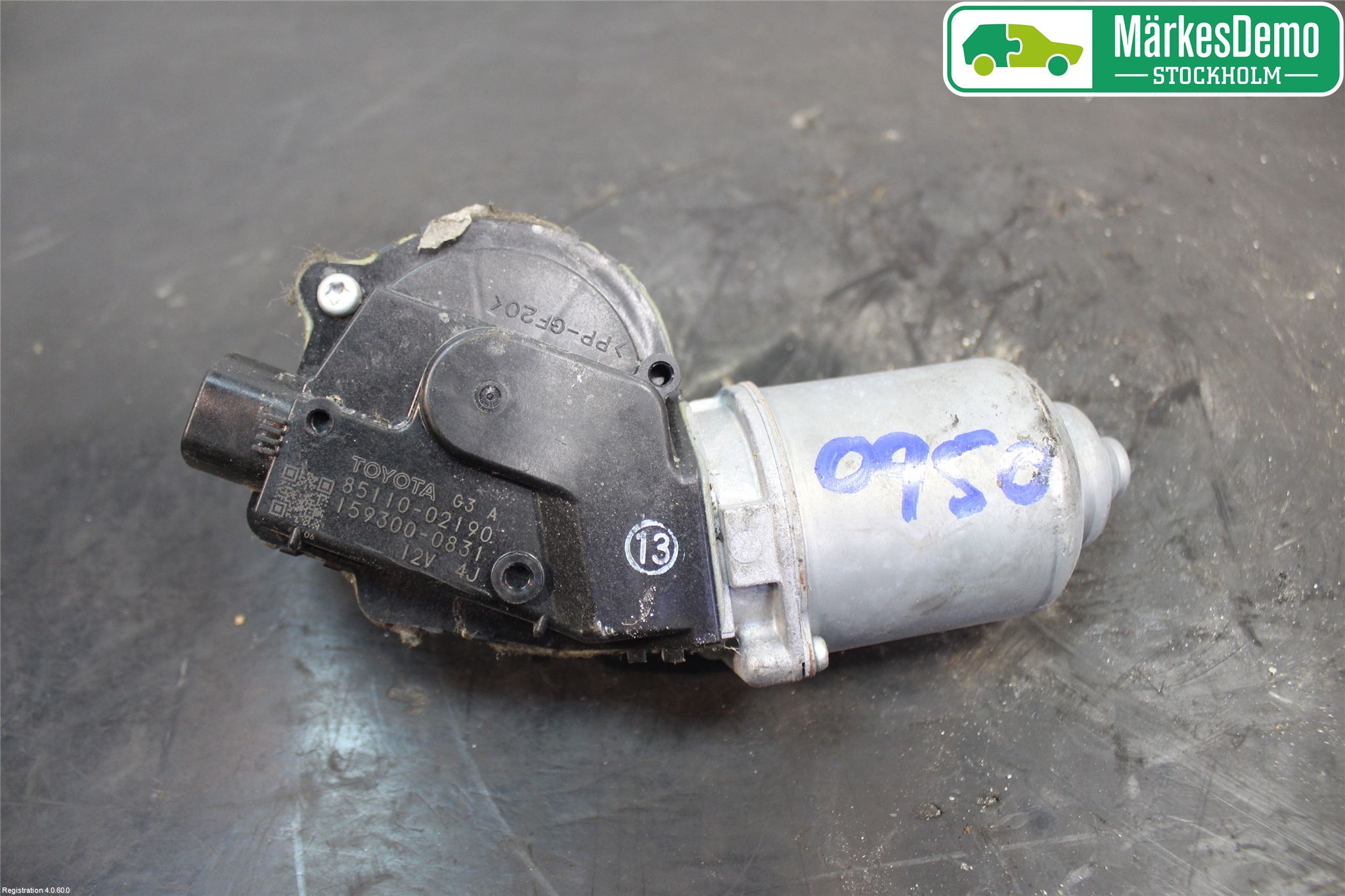 Toyota AURIS 07-09 Torkarmotor Vindruta
