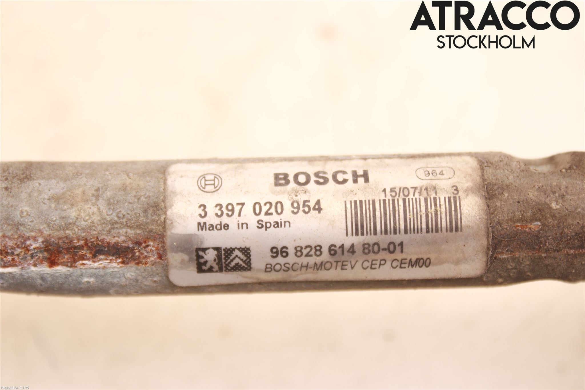 Citroen BERLINGO 08-18 Torkarmekanism Vindruta