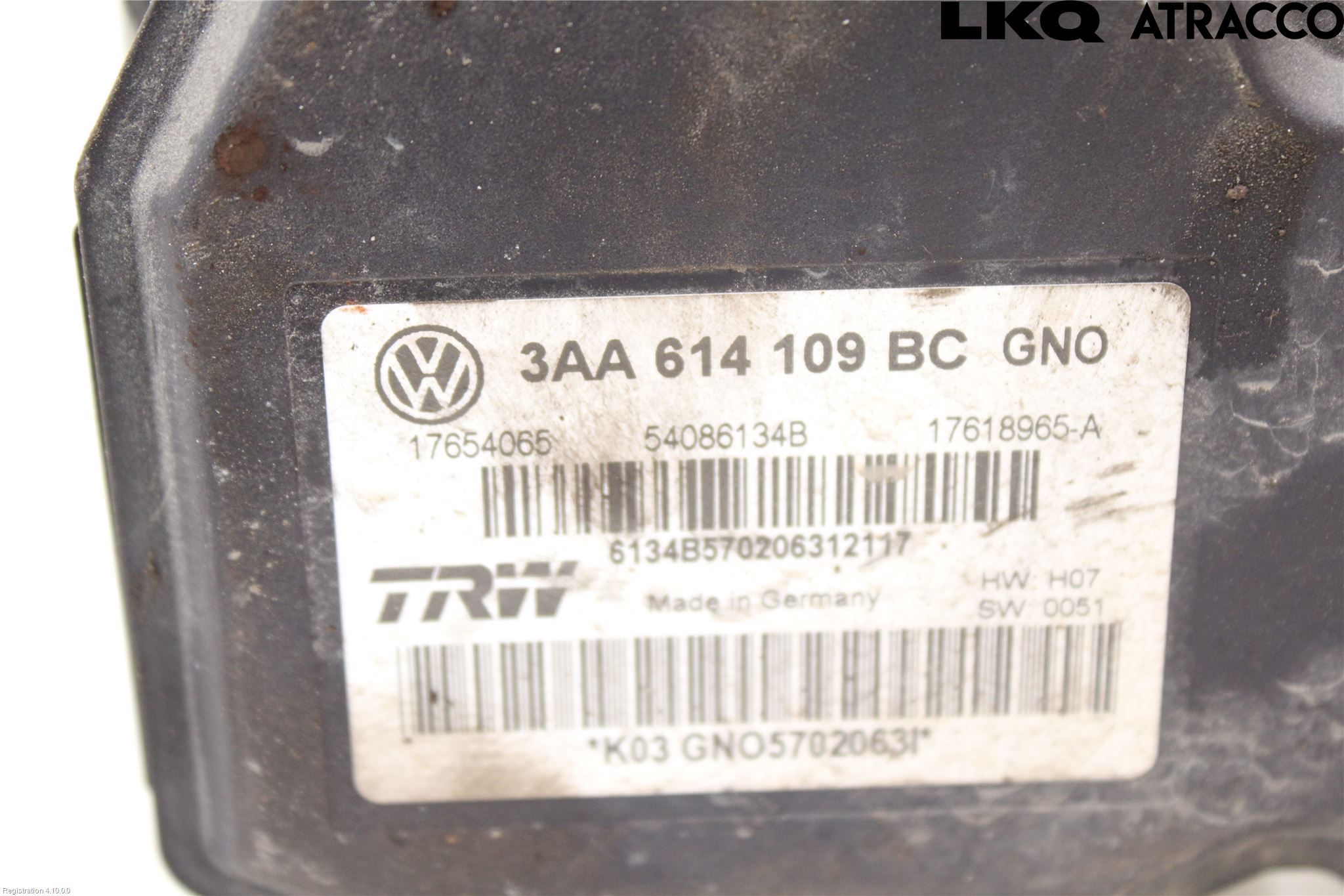 Volkswagen VW PASSAT 11-14 Abs Hydraulaggregat