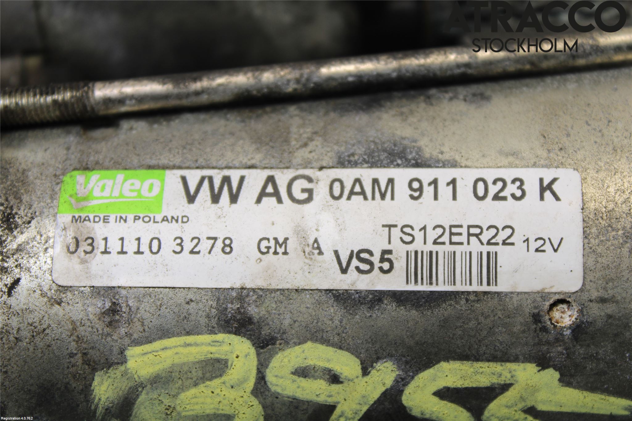Volkswagen VW GOLF VI 09-13 Startmotor