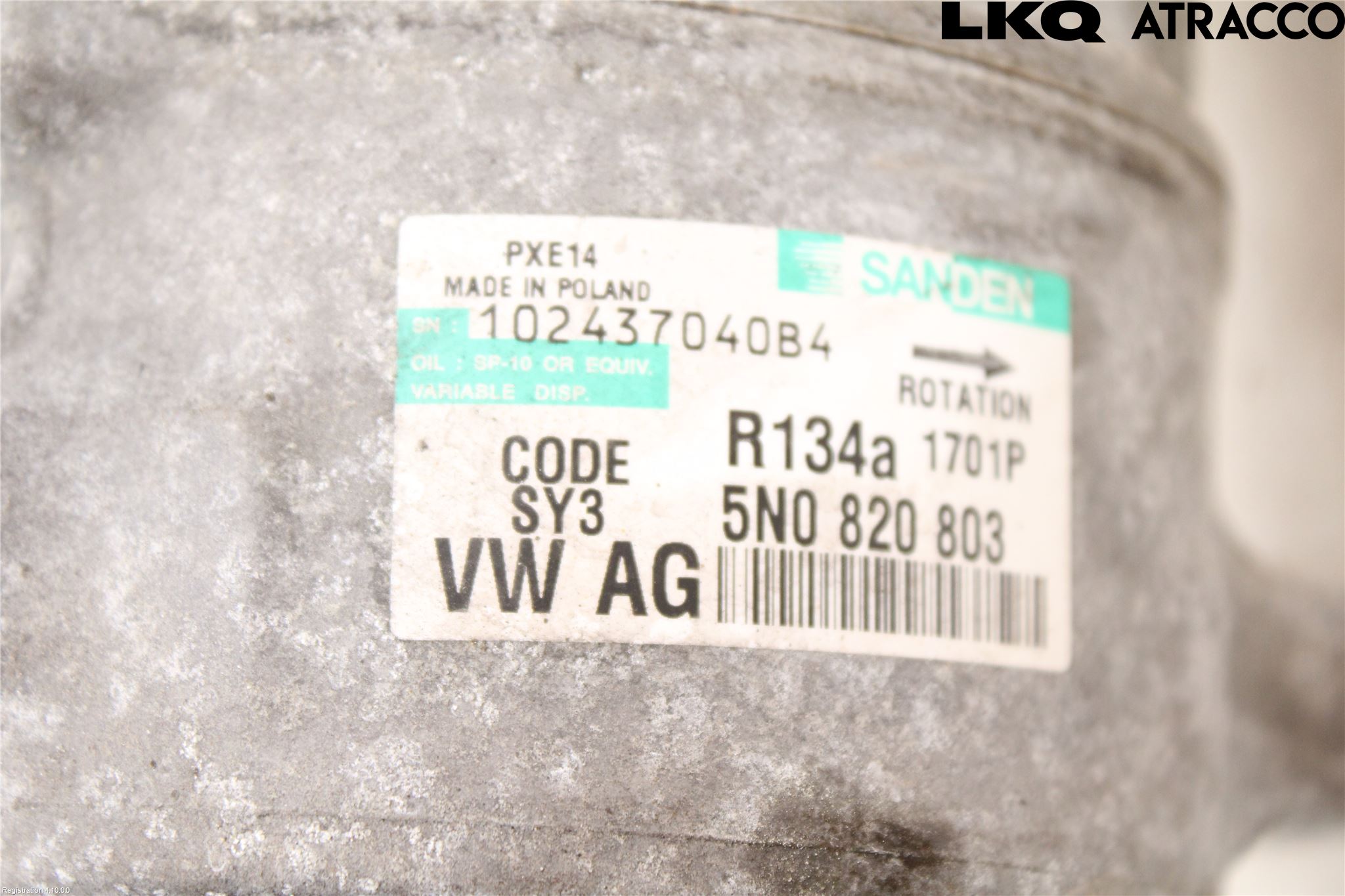 Volkswagen VW GOLF VI 09-13 Ac Kompressor