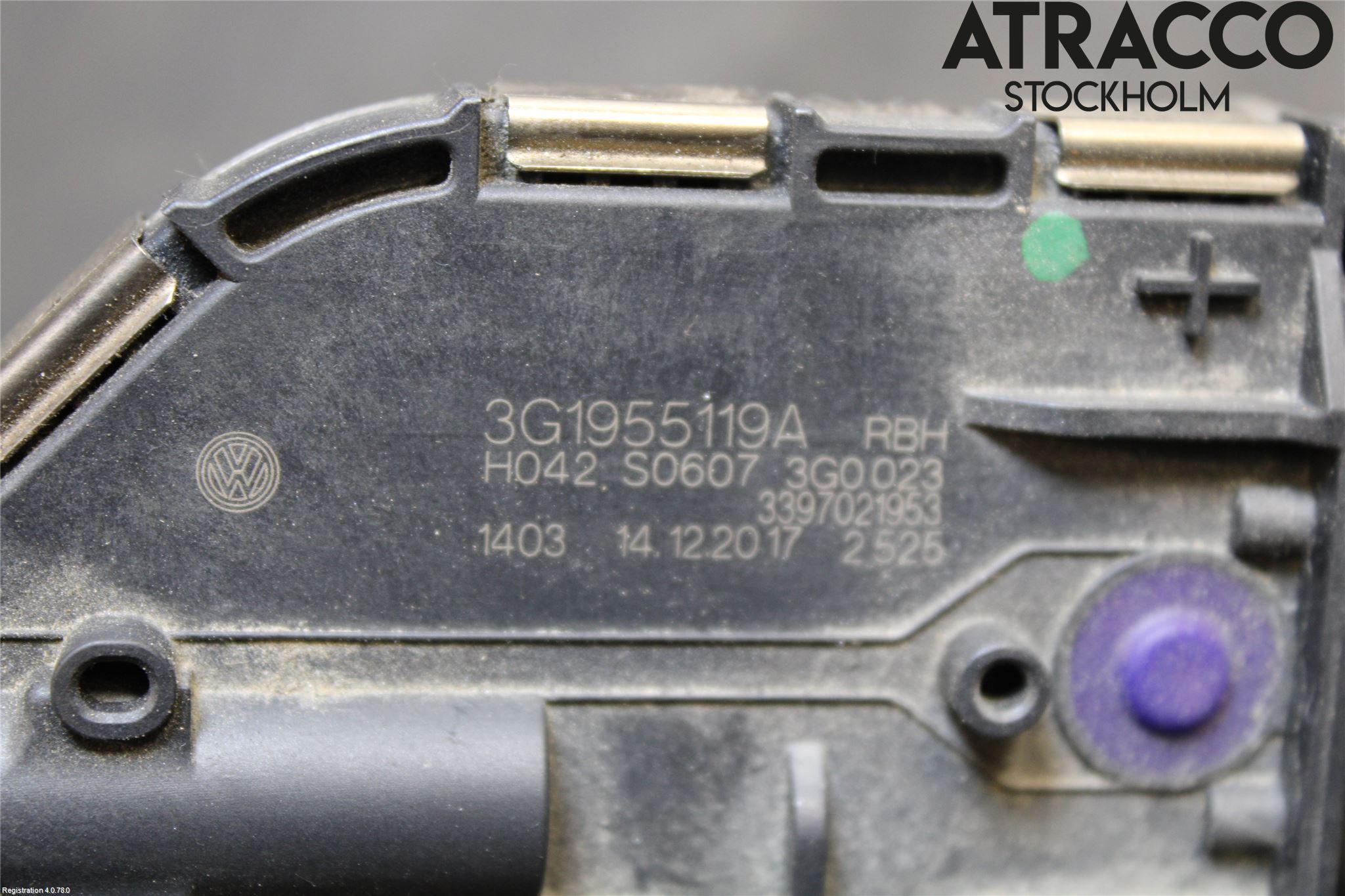 Volkswagen VW PASSAT 15-19 Torkarmotor Vindruta