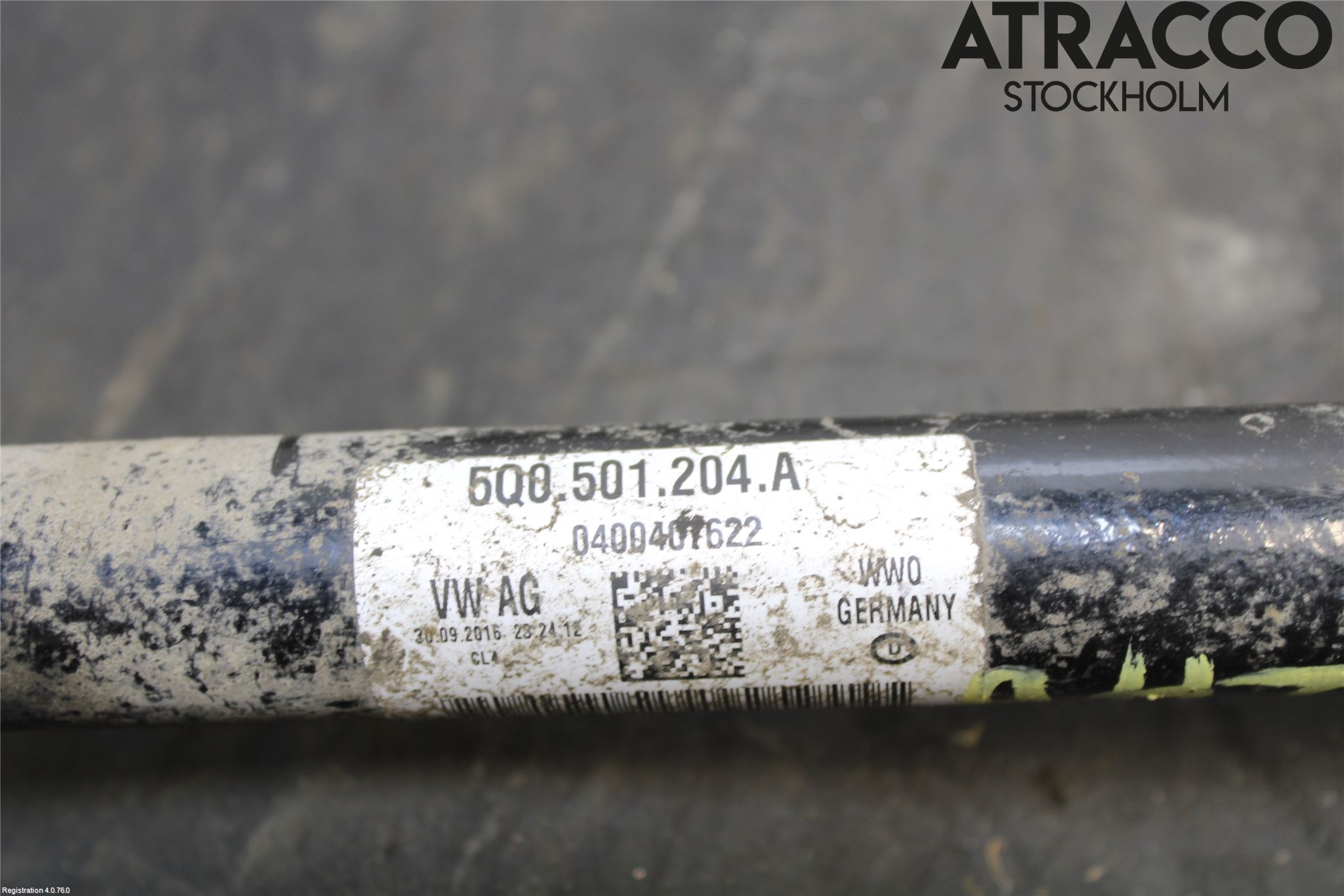 Volkswagen VW GOLF / E-GOLF VII 13-20 Drivaxel Bak Höger