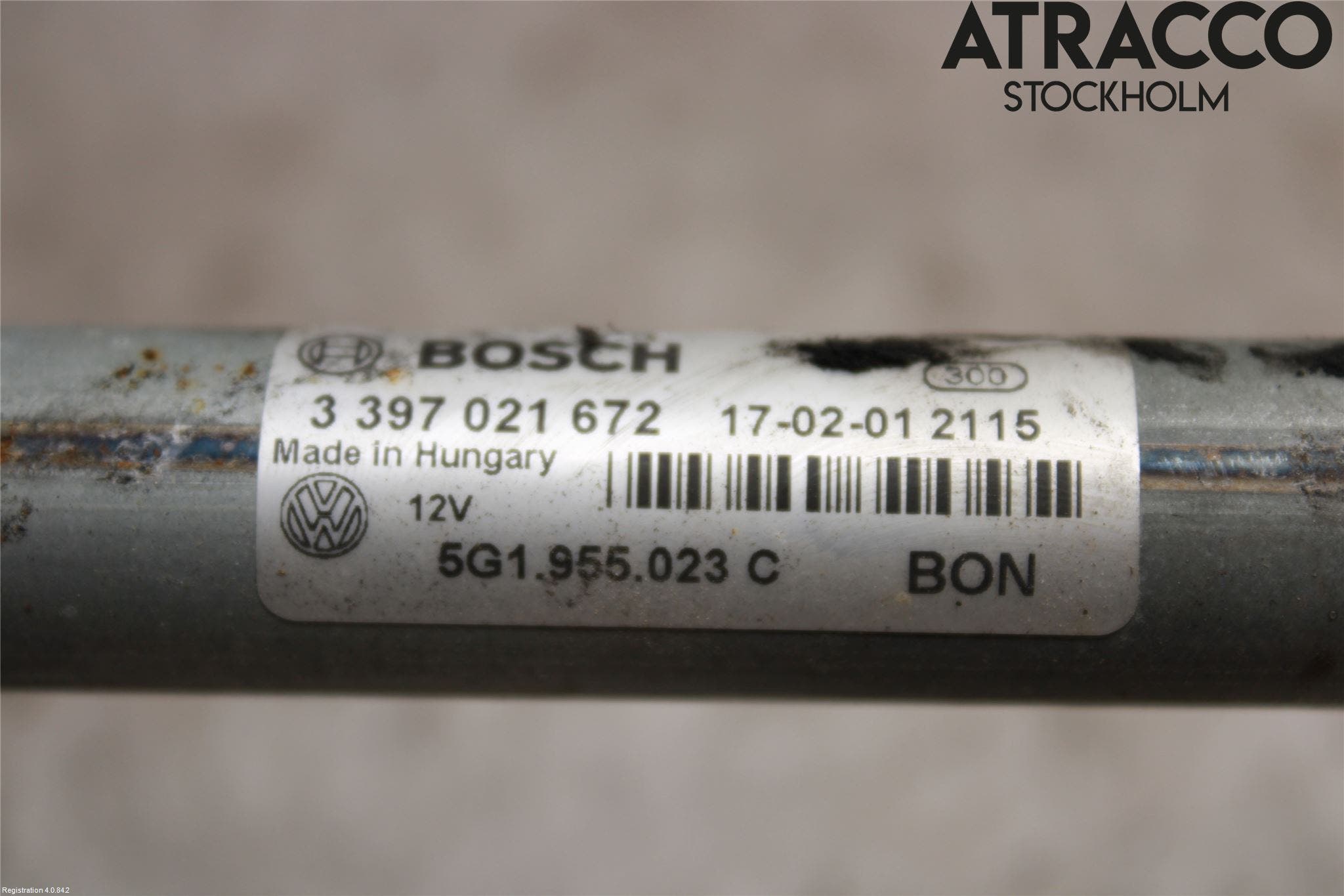 Volkswagen VW GOLF / E-GOLF VII 13-20 Torkarmekanism Vindruta