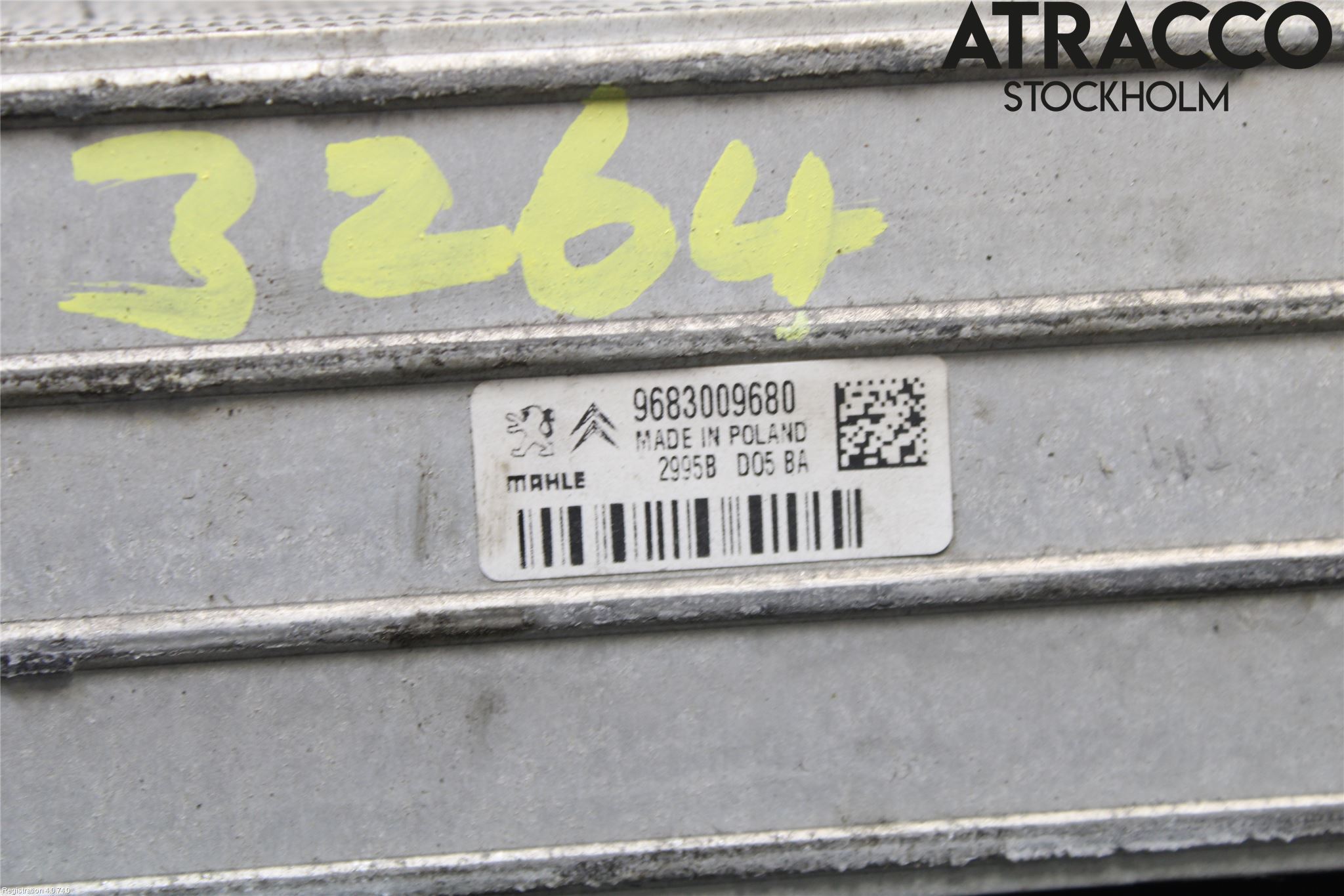 Citroen C5 08-17 Laddluft-Intercooler Kyl