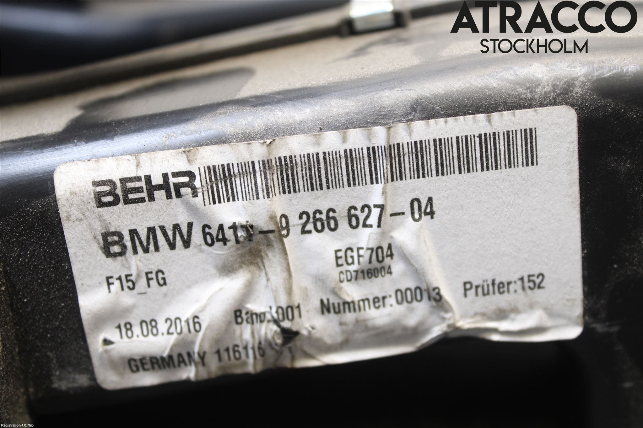 BMW X5 F15 13-18 Ac Värmefläkt