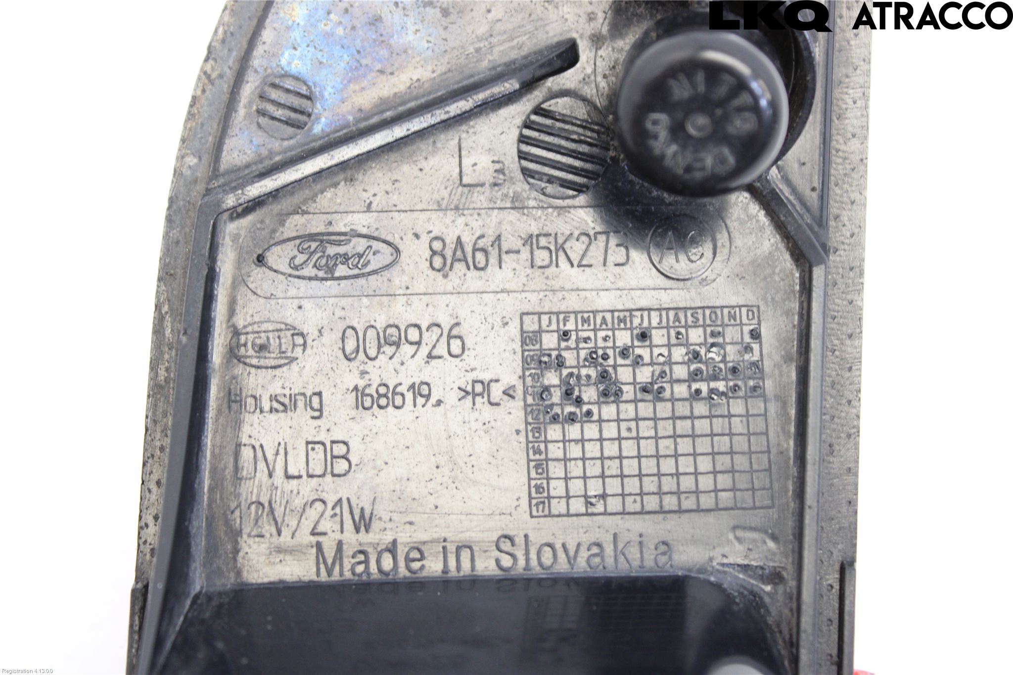 Ford FIESTA 13-17 Dimljus/Reflex Bak