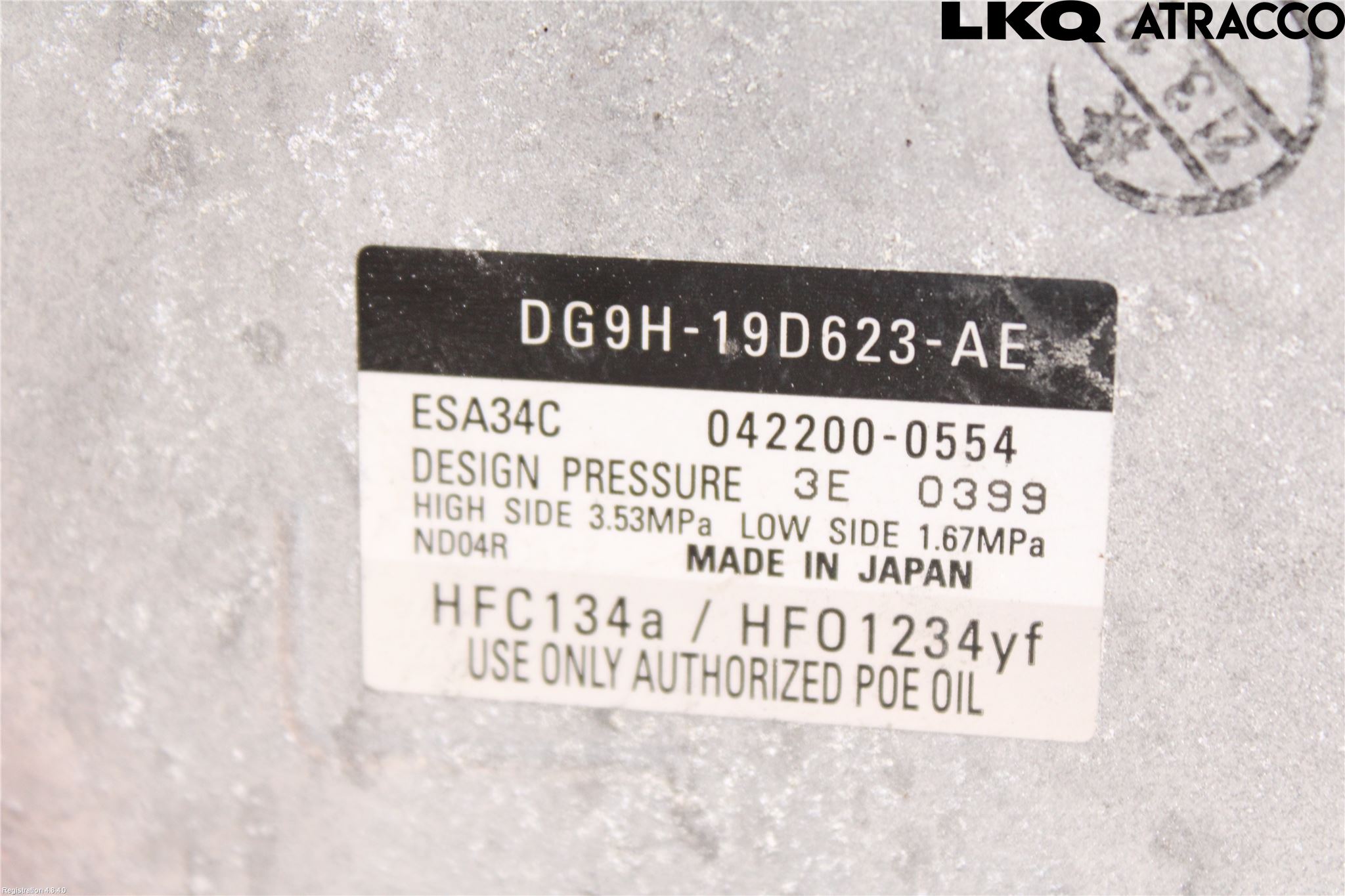 Ford MONDEO 15-22 Ac Kompressor