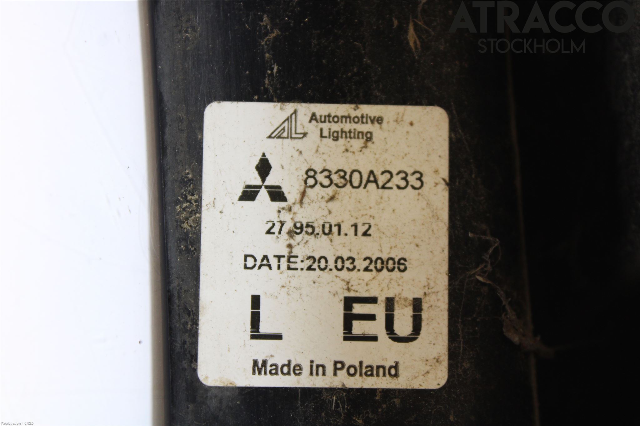 Mitsubishi COLT   04-08 Bakljus Vänster