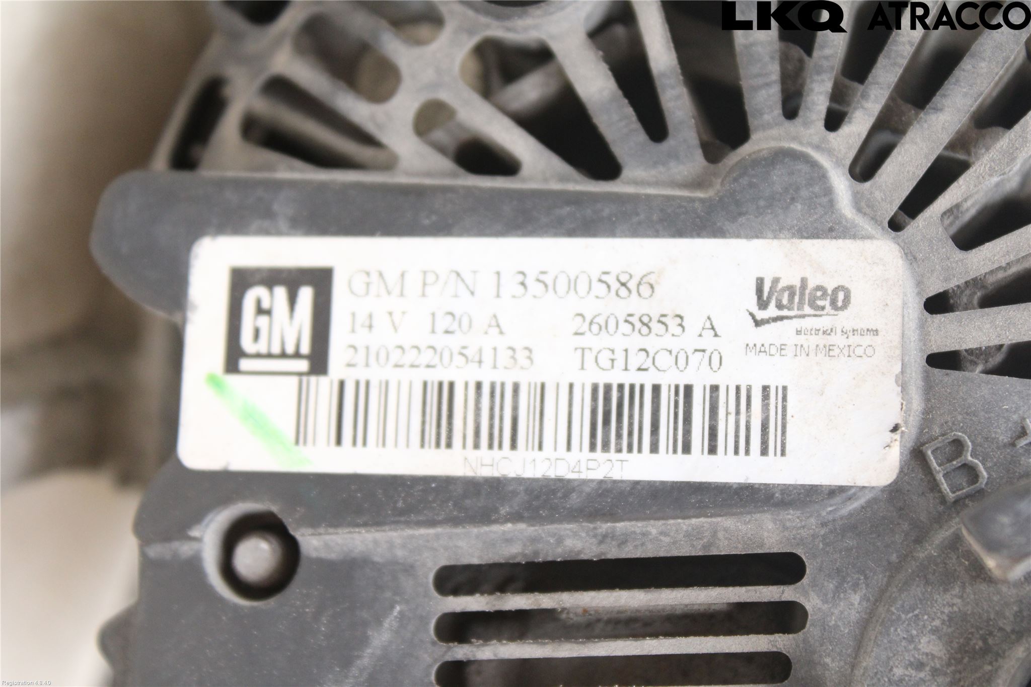 Opel ASTRA J 10-15 Generator