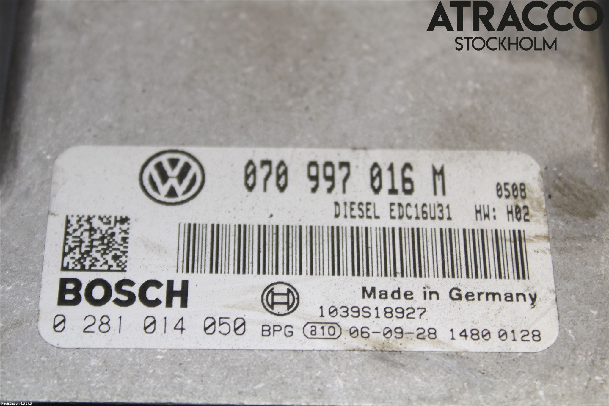 Volkswagen VW TRANSP/CARAVELLE (T5) 04-15 Styrenhet Inspump Diesel