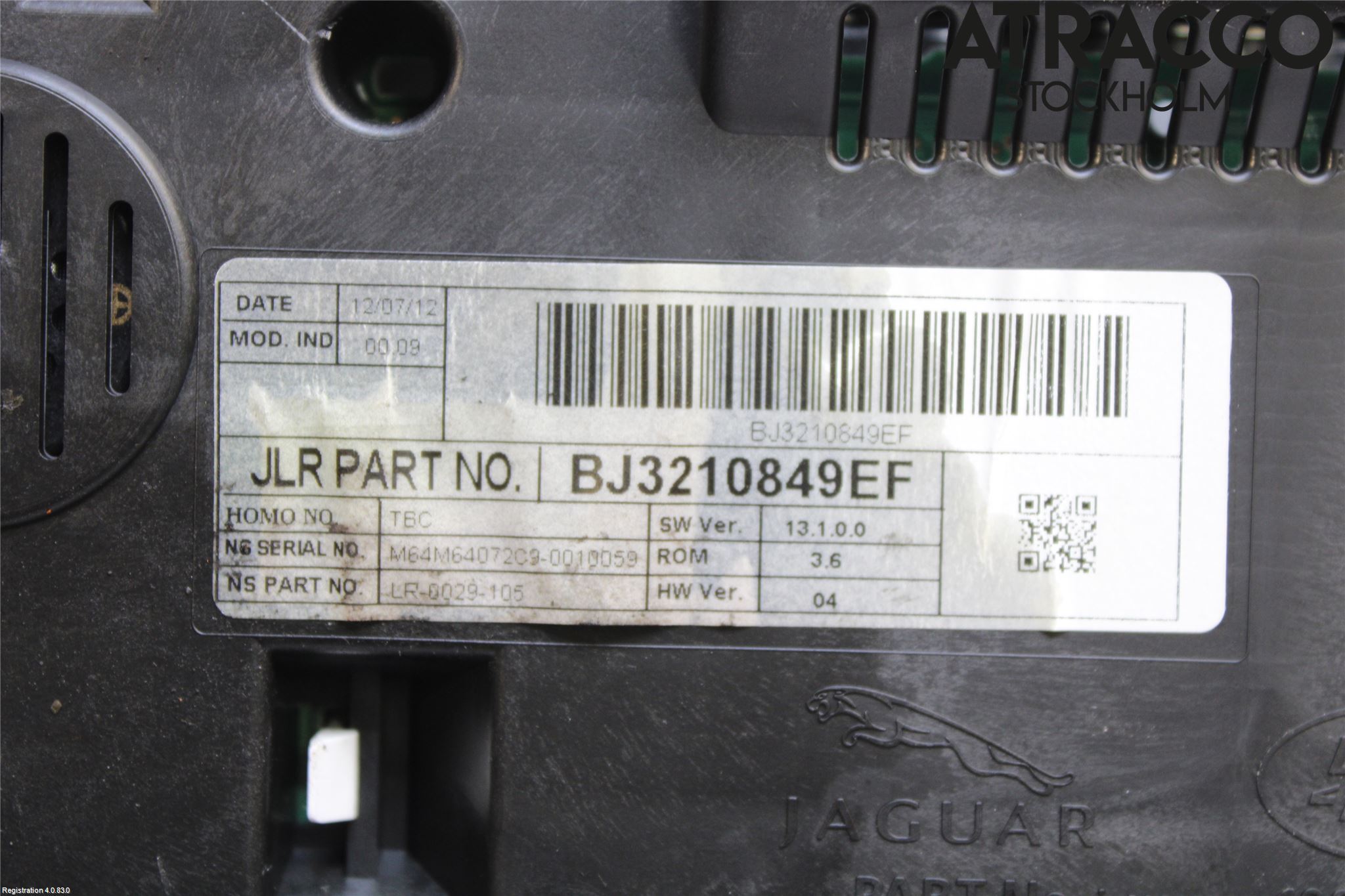 Landrover LAND ROVER RANGE ROVER EVOQUE (L538) 11-18 Instrument Komb