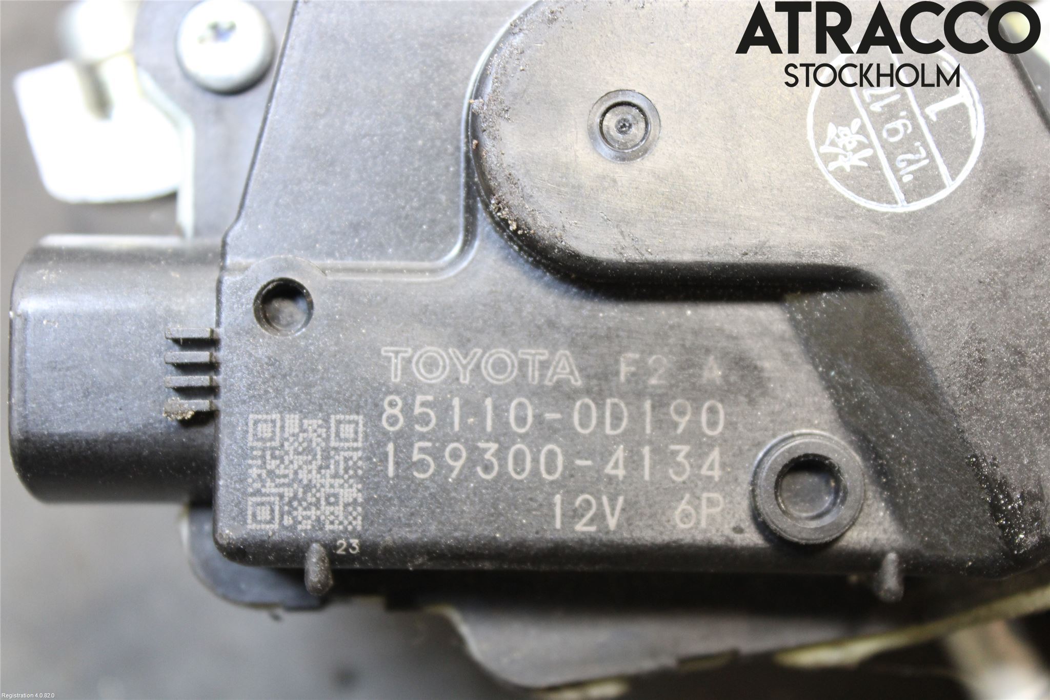 Toyota YARIS XP130 12-14 Torkarmotor Vindruta