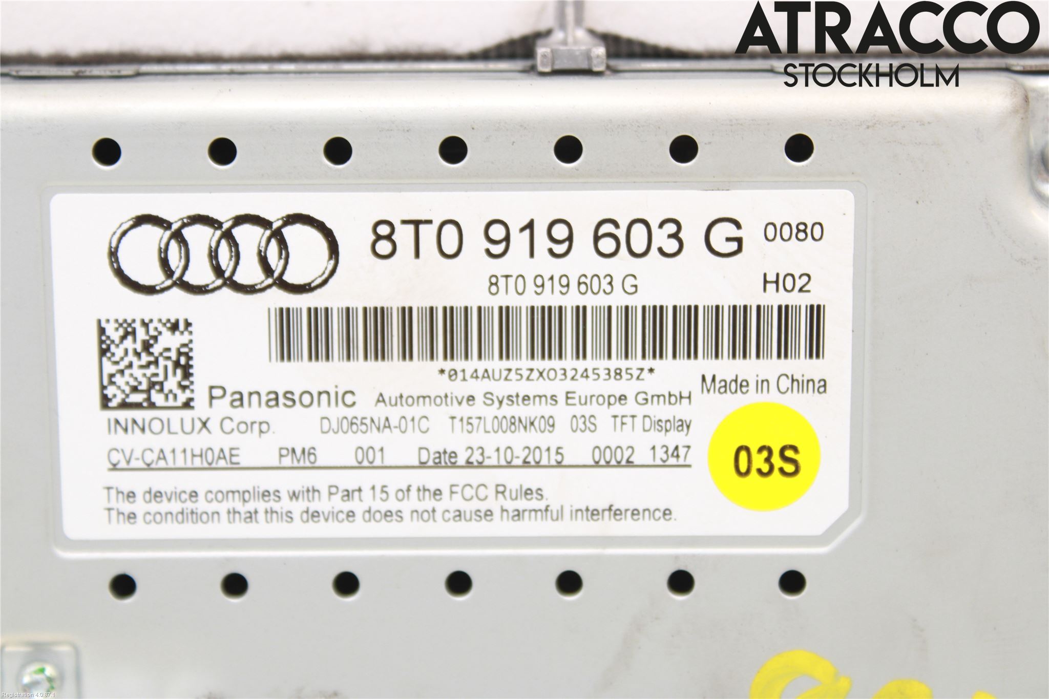 Audi A5 07-16 Cd Radio - Multimediapanel